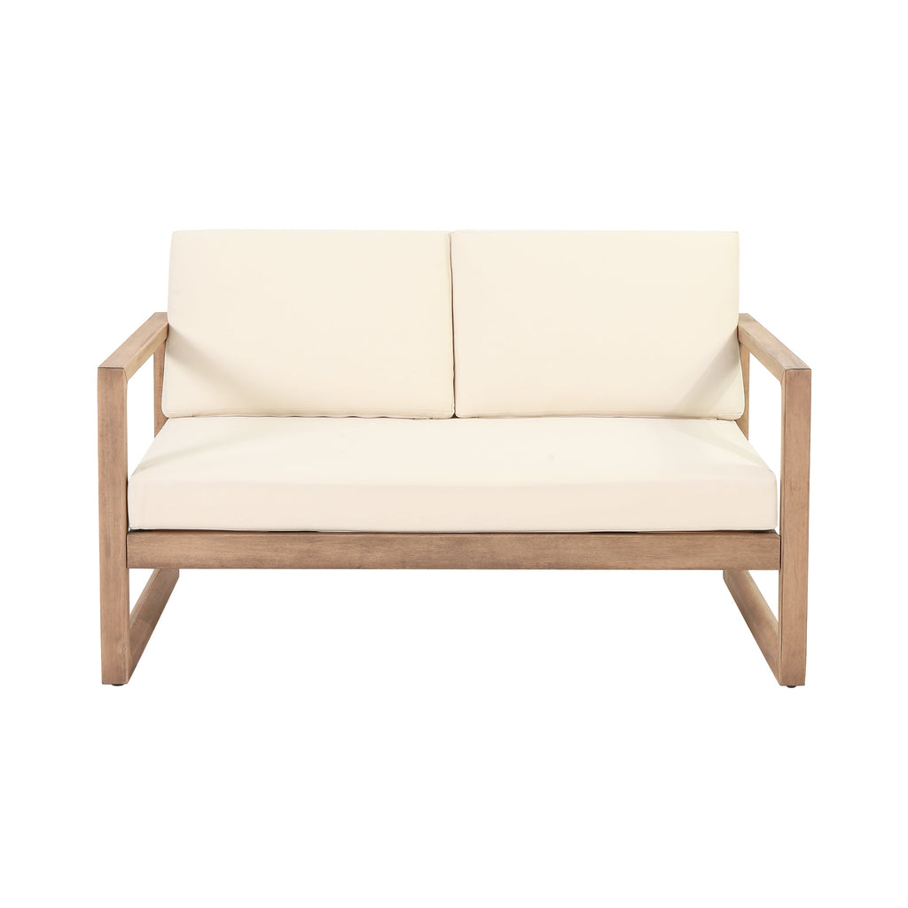 4-Pieces Acacia Wood Patio Furniture Set