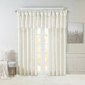 Twist Tab Lined Window Curtain Panel White 50x95