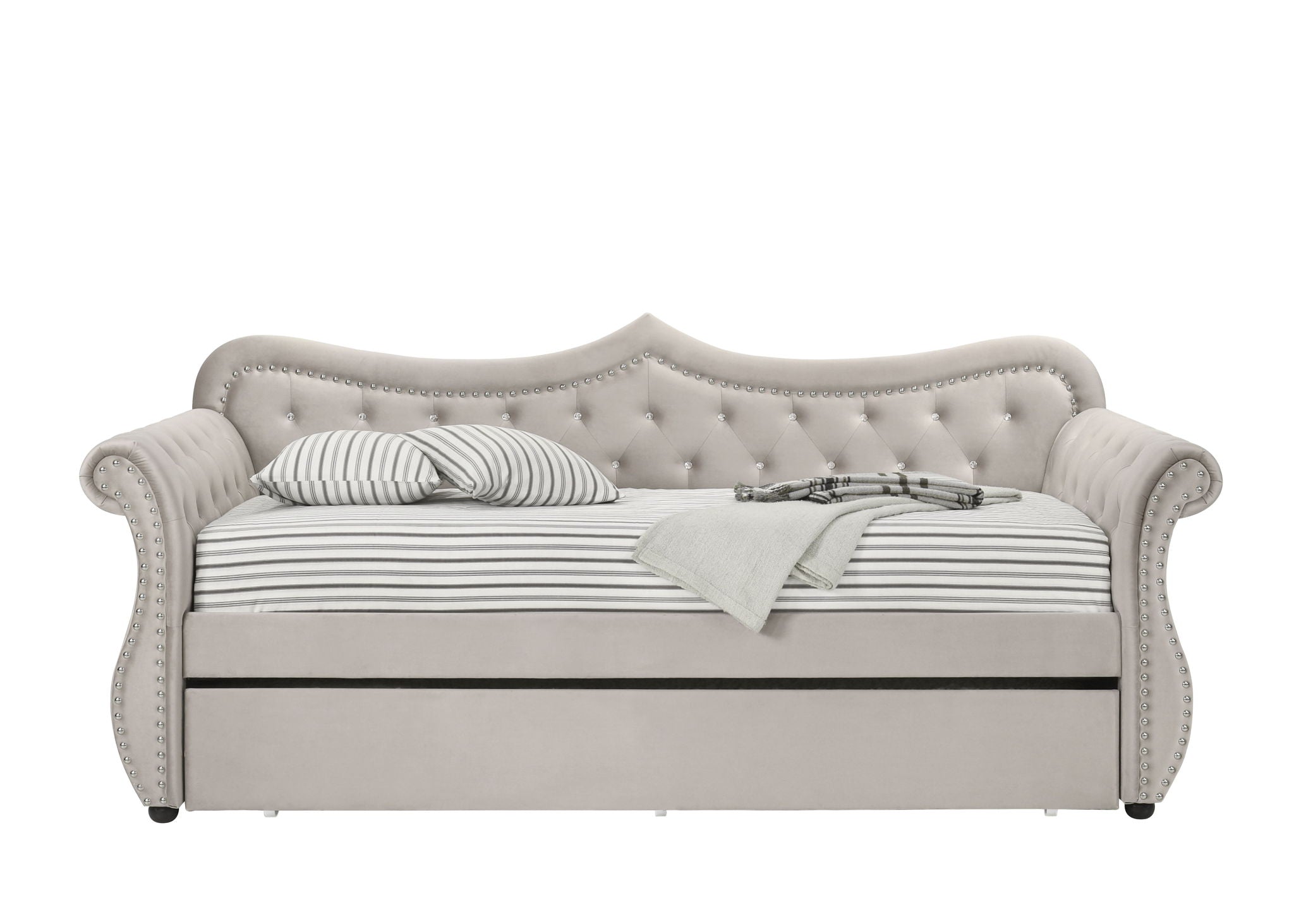 Adkins Twin Daybed With Trundle - Beige