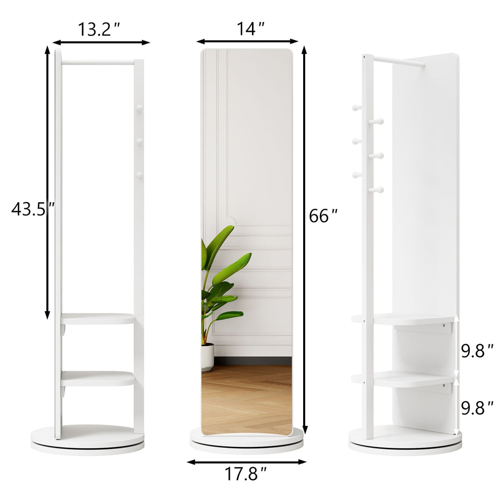 3 In 1 Multifunctional Full-Length Clothing Mirror