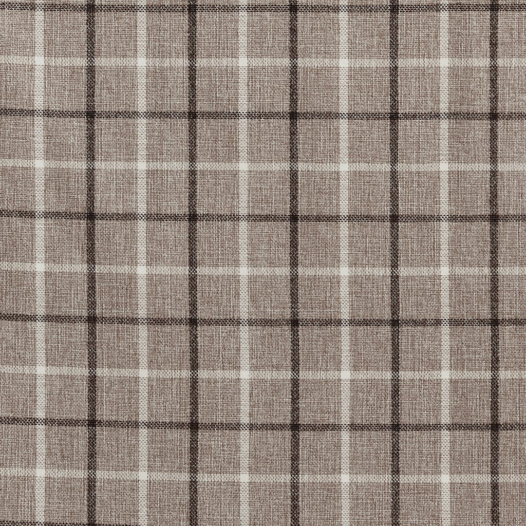 Plaid Rod Pocket and Back Tab Curtain Panel with Fleece Lining