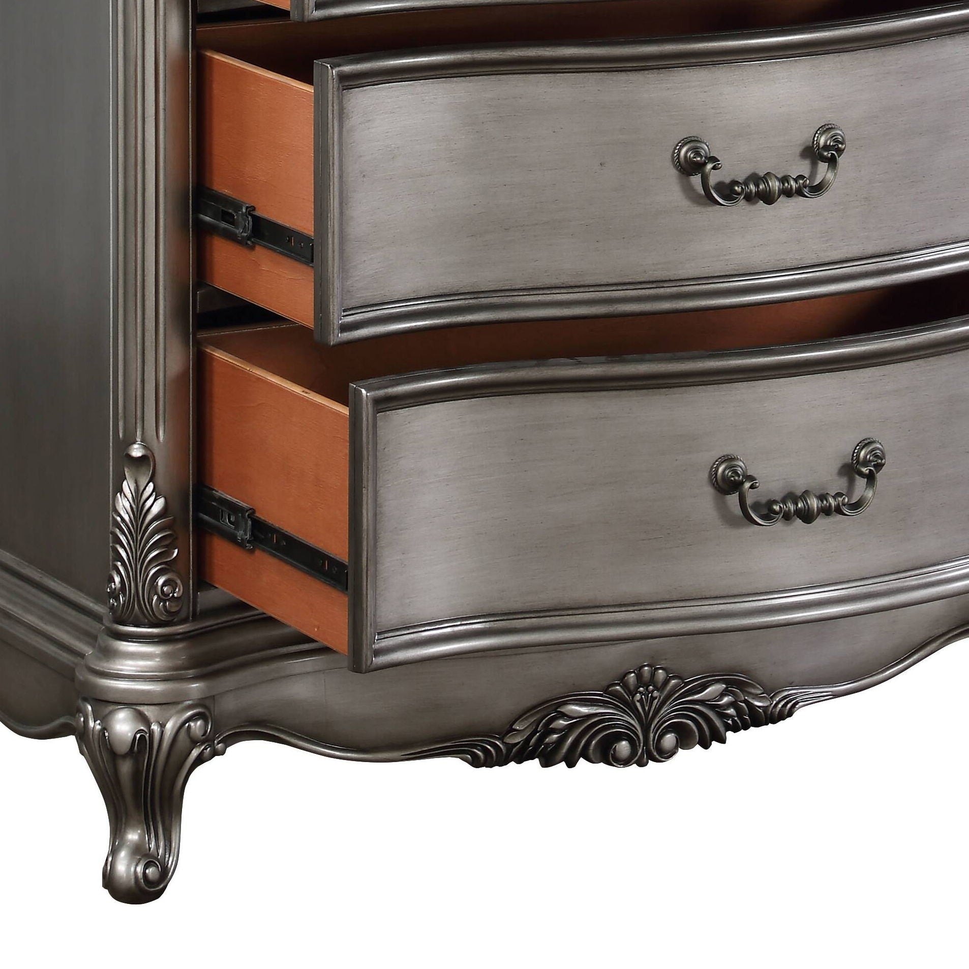 Ariadne Chest in Antique Silver