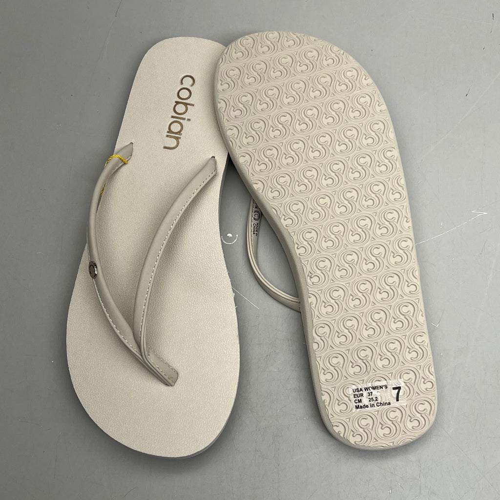 COBIAN Nia's Bounce Synthetic Leather Sandals Women's Sz 7, EU 37 Cream NIA25-110-7