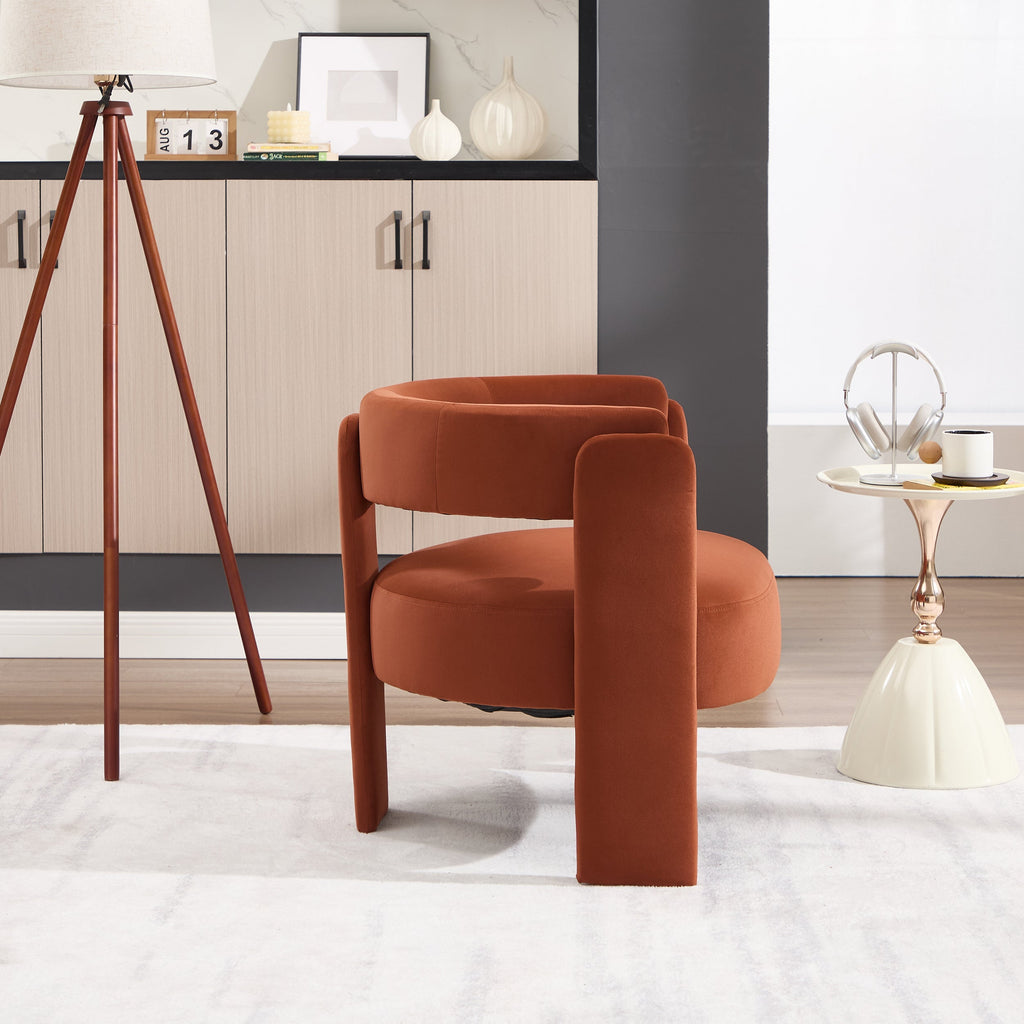 Accent Chair for Living Room, Velvet Comfy Single Sofa Chair