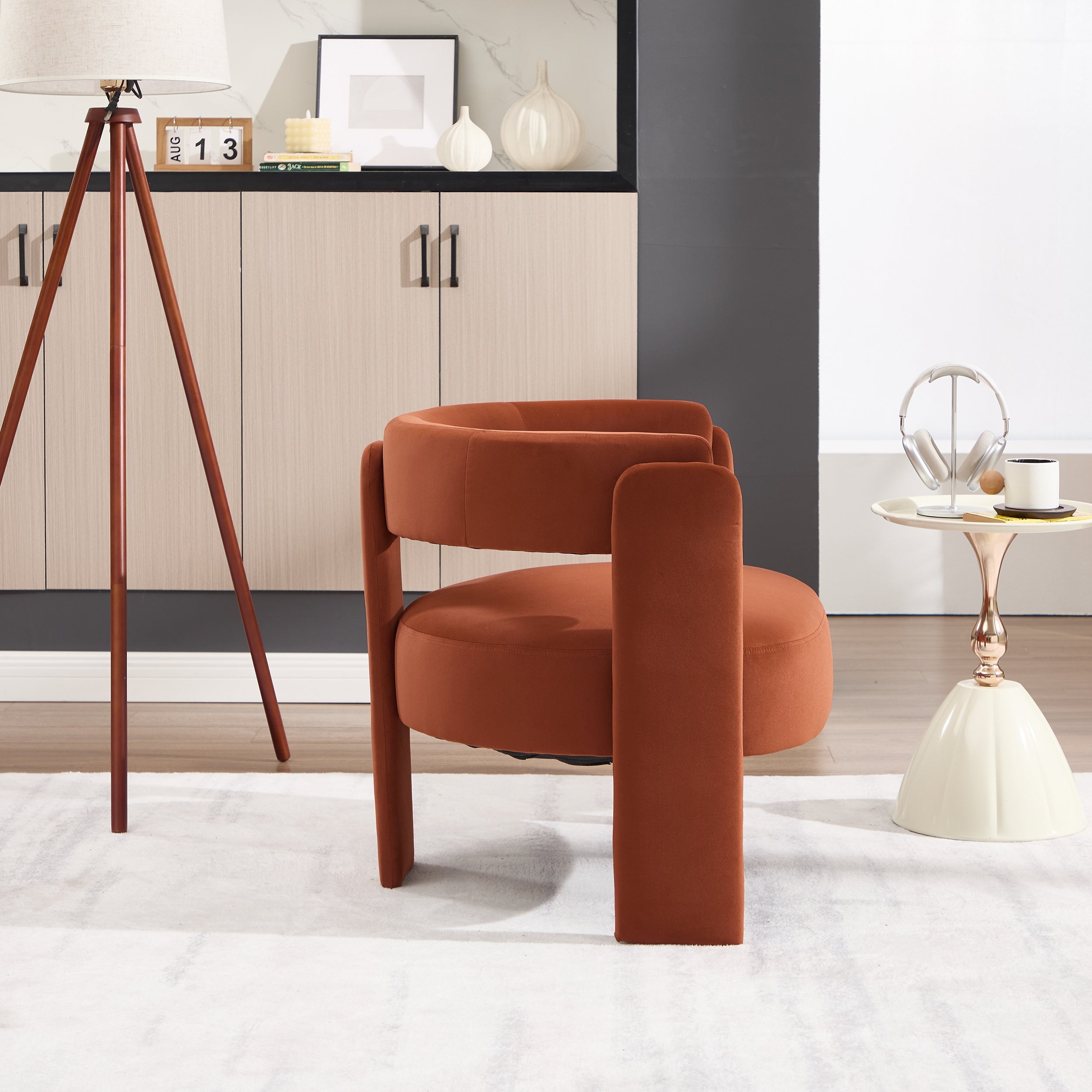 Accent Chair for Living Room, Velvet Comfy Single Sofa Chair