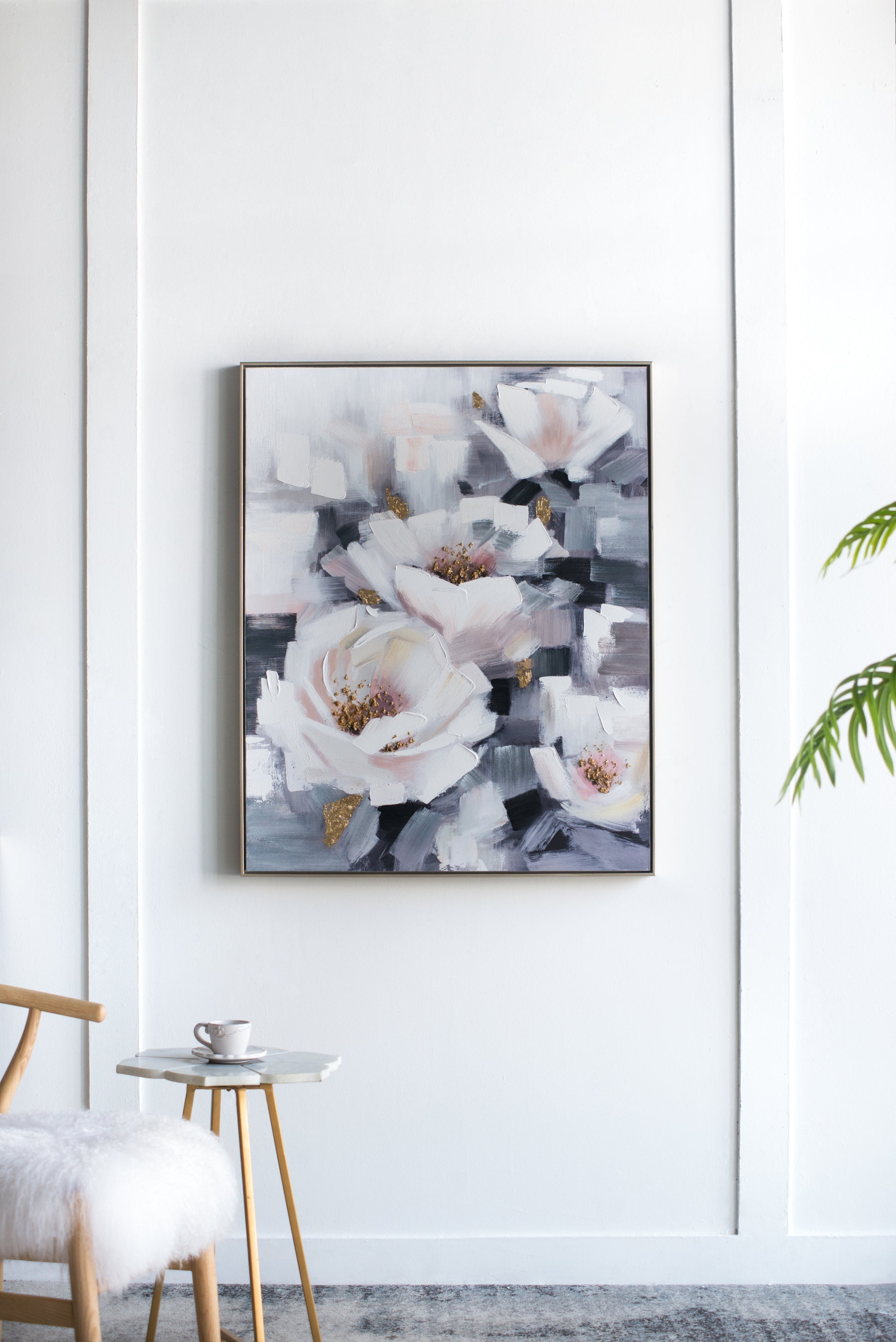 Sarah Framed Floral Wall Art, Large