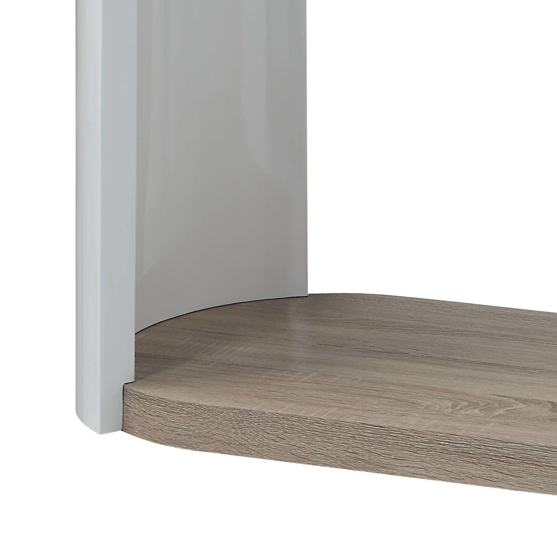 Zoma High Gloss Sofa Table - Oak / White