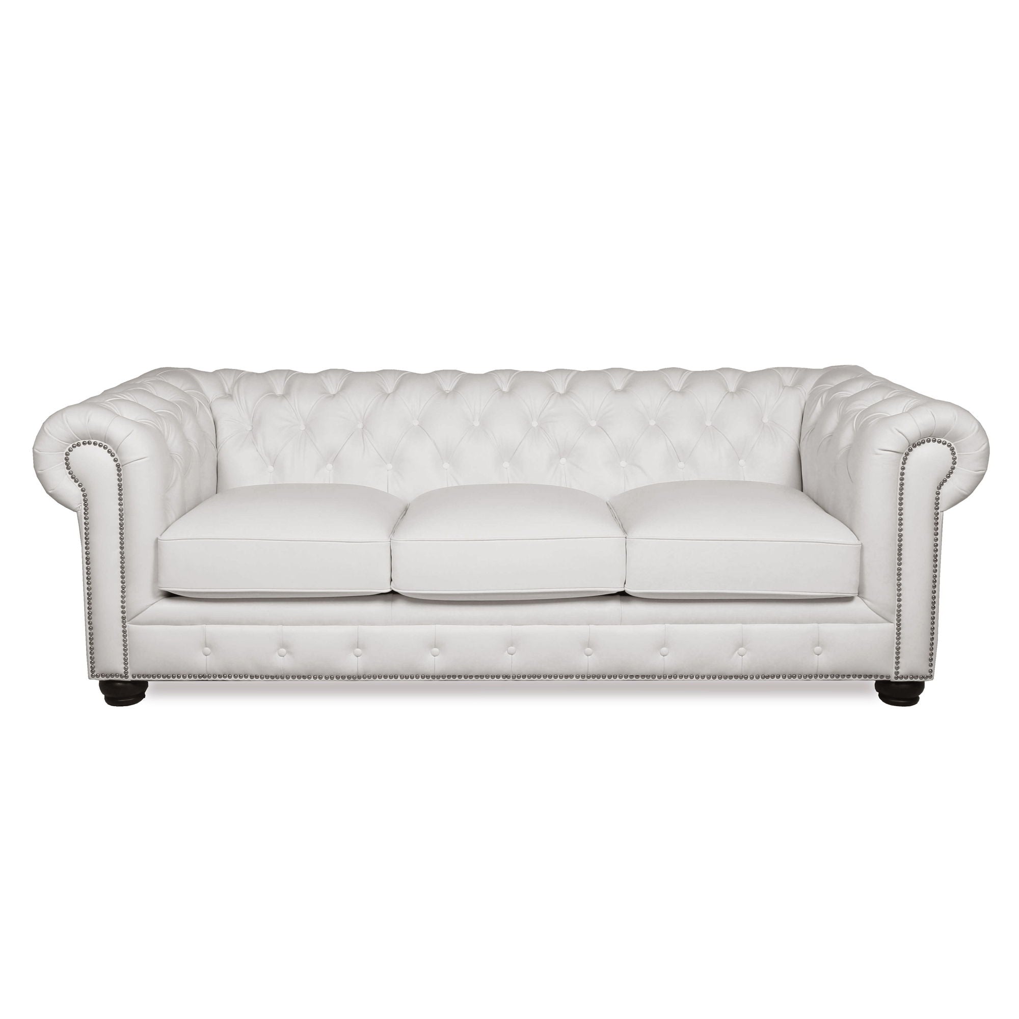 Traditional Tufted Chesterfield Nailhead Sofa