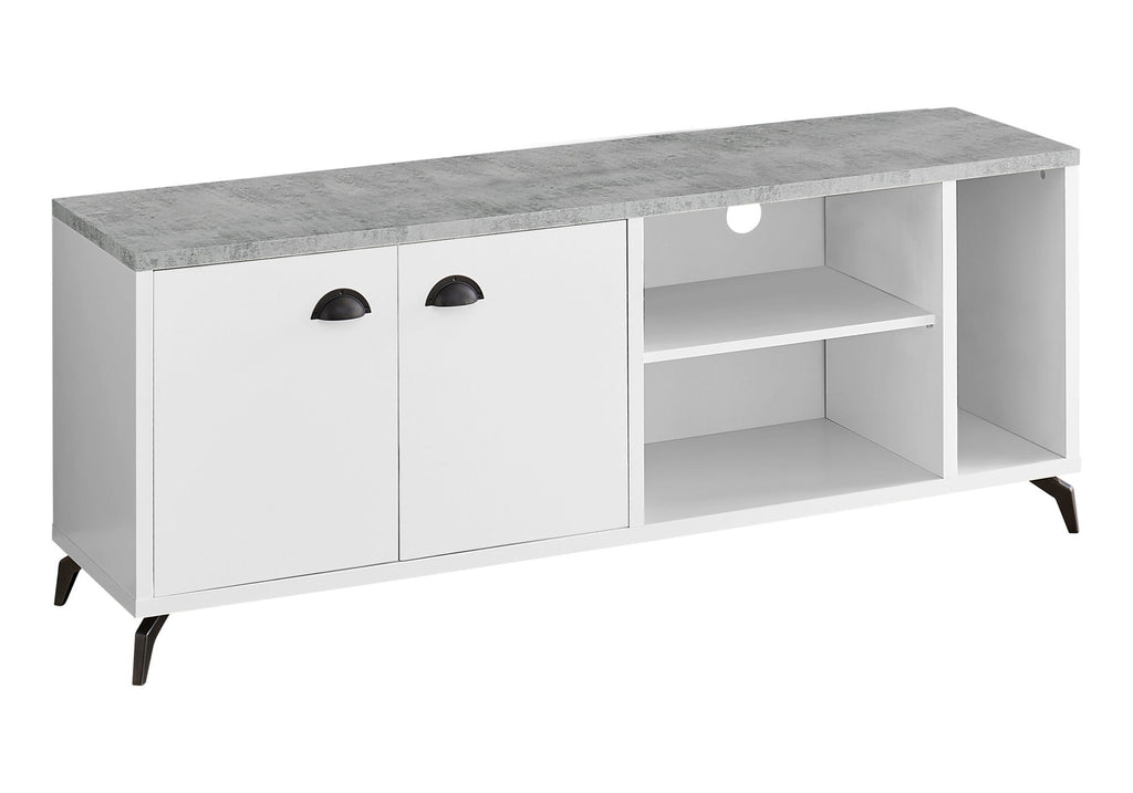 Contemporary TV Stand Console with Storage Cabinet