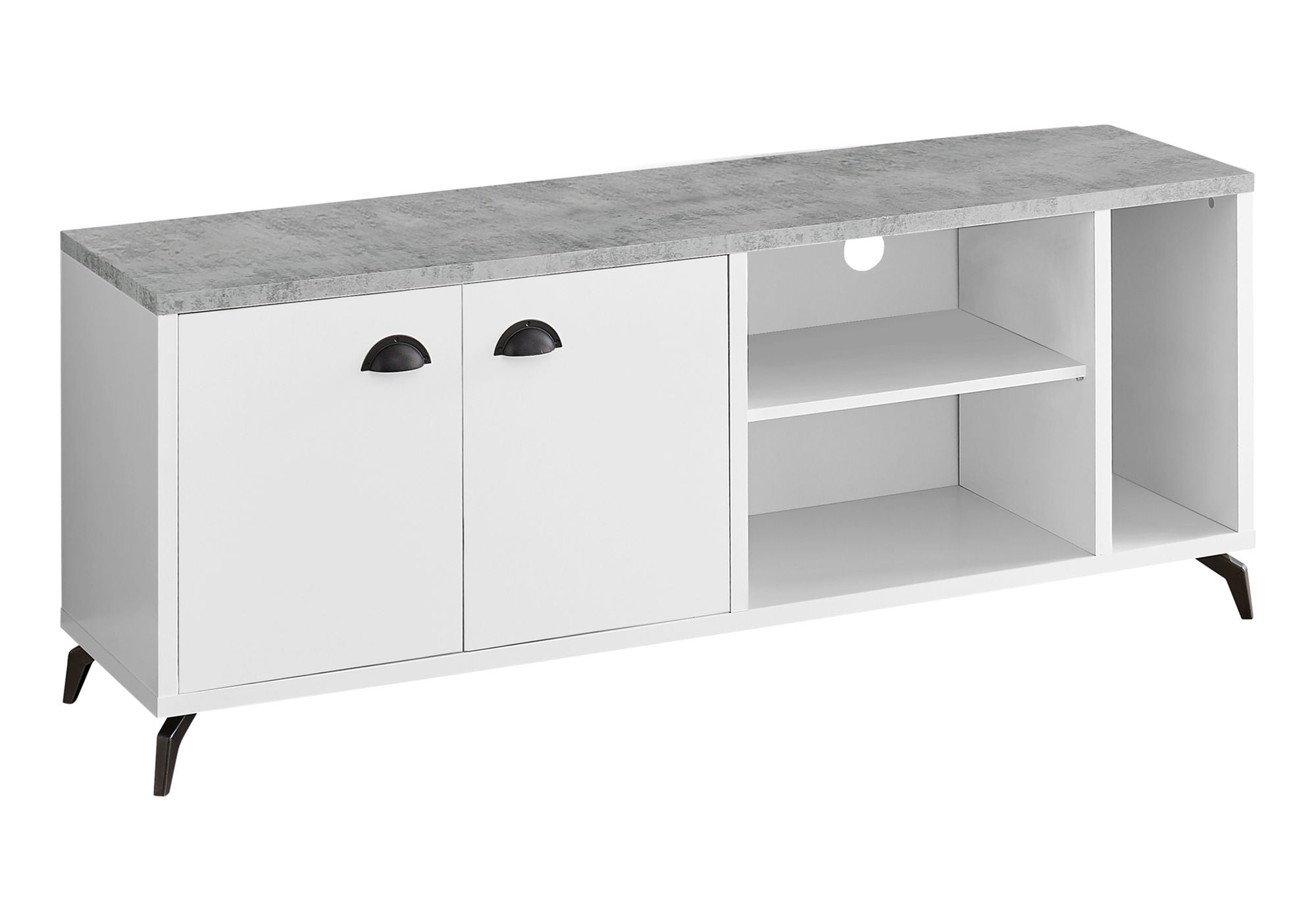 Contemporary TV Stand Console with Storage Cabinet