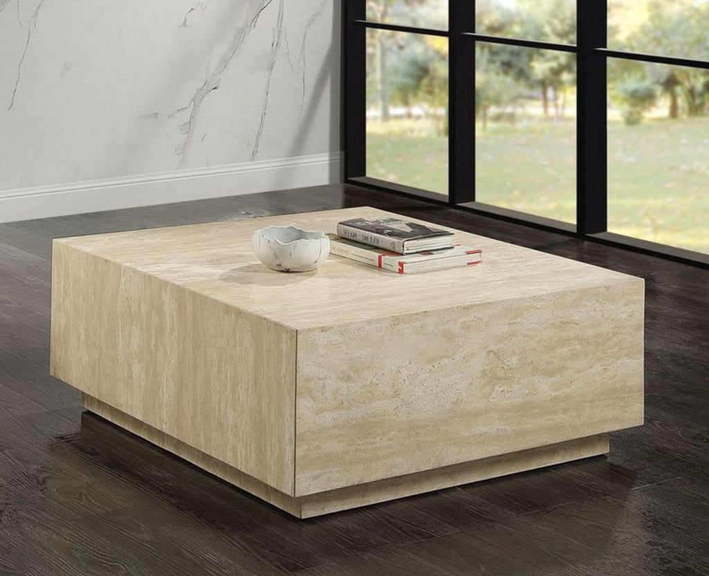 Deon Travertine Table - Beige