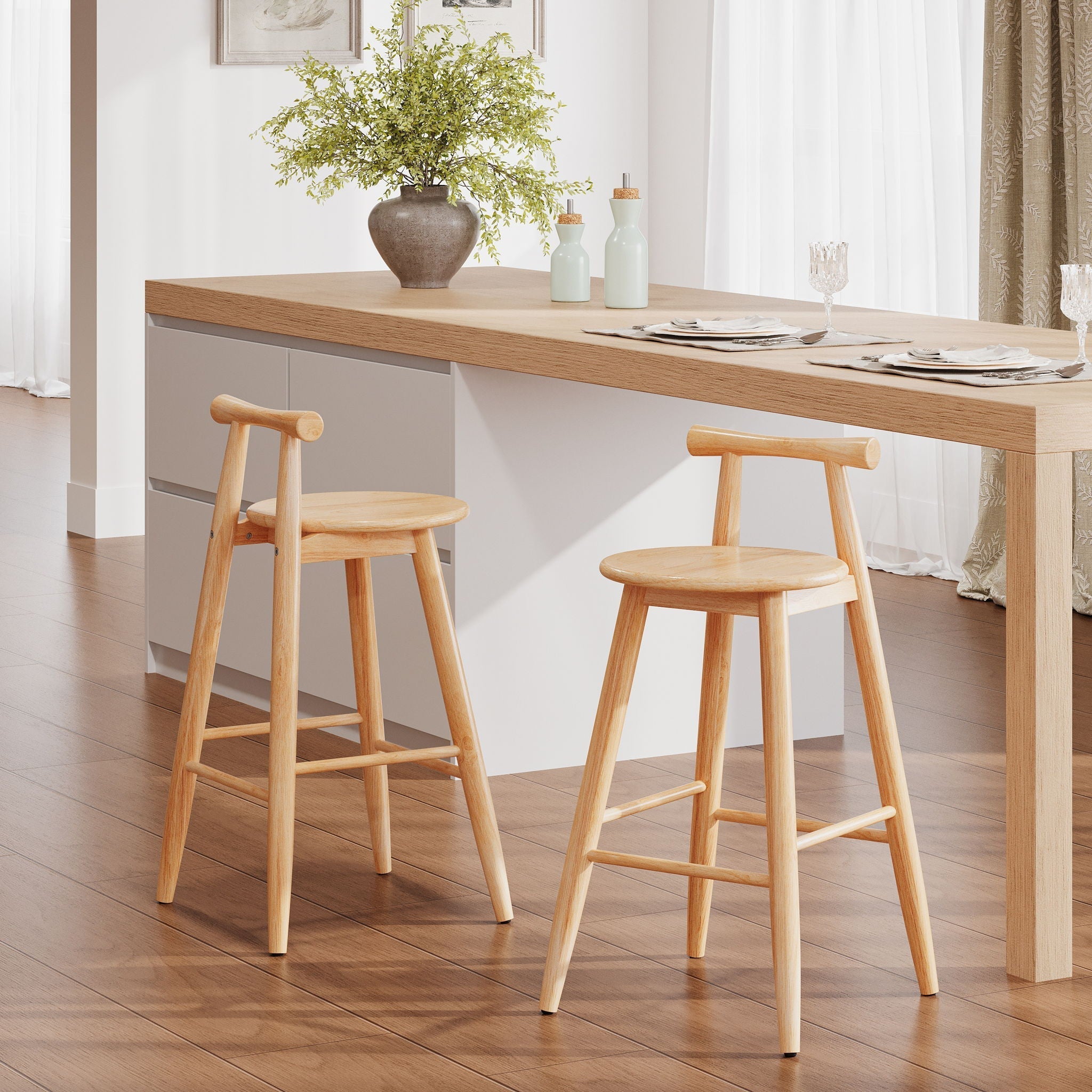Grove Indoor Barstool (Set of 2) - Natural
