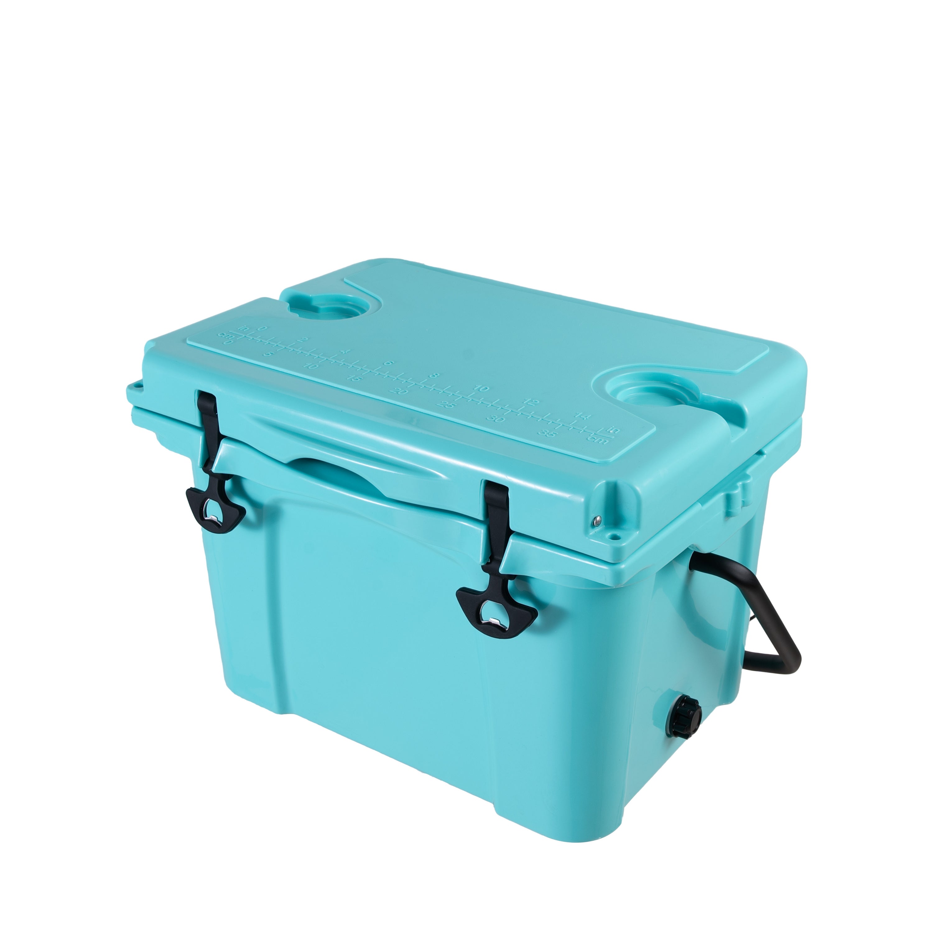 25QT Portable Cooler, Insulated Hard Cooler with Bottle Opener and Cup Holder