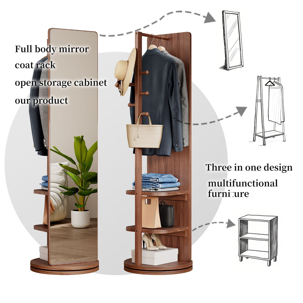 3 In 1 Multifunctional Full-Length Clothing Mirror