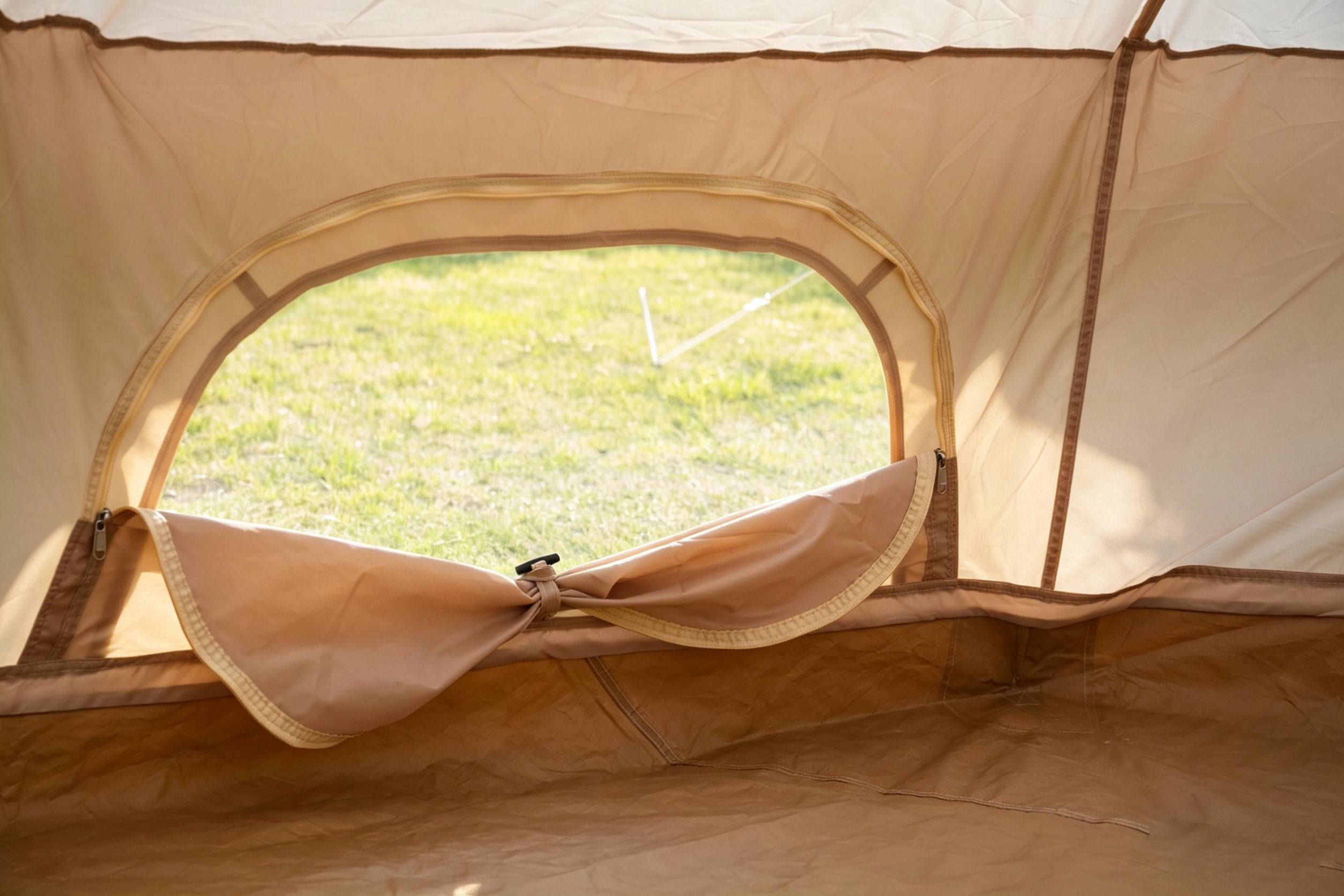 Oxford Bell Tent for Family Camping - Spacious 13.1ft Yurt with Stove Jack
