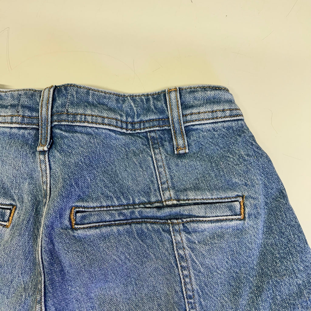 FREE PEOPLE CRVY Mona High-Rise Shorts  Women's Sz 31 Power Trip Blue 89248835