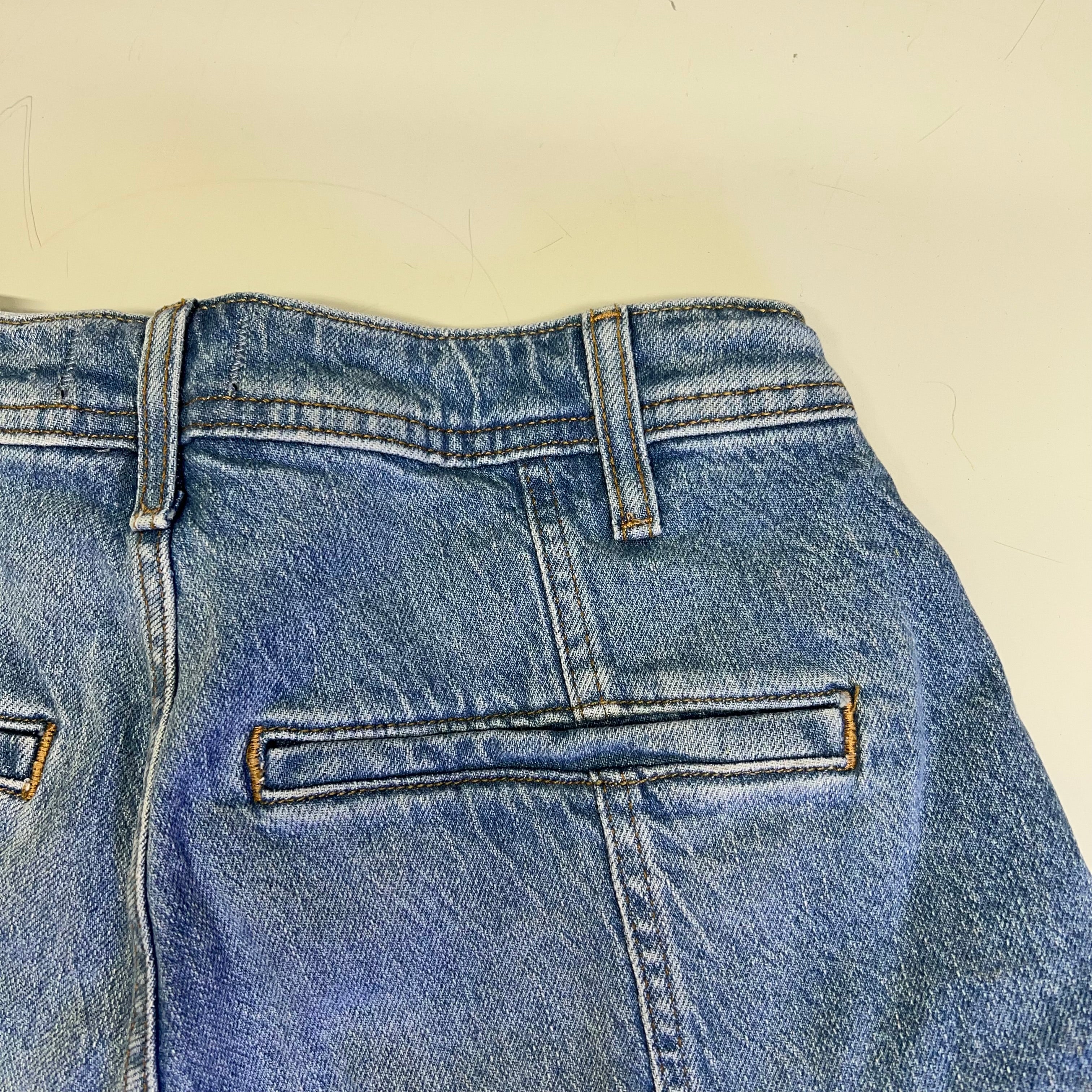 FREE PEOPLE CRVY Mona High-Rise Shorts  Women's Sz 31 Power Trip Blue 89248835