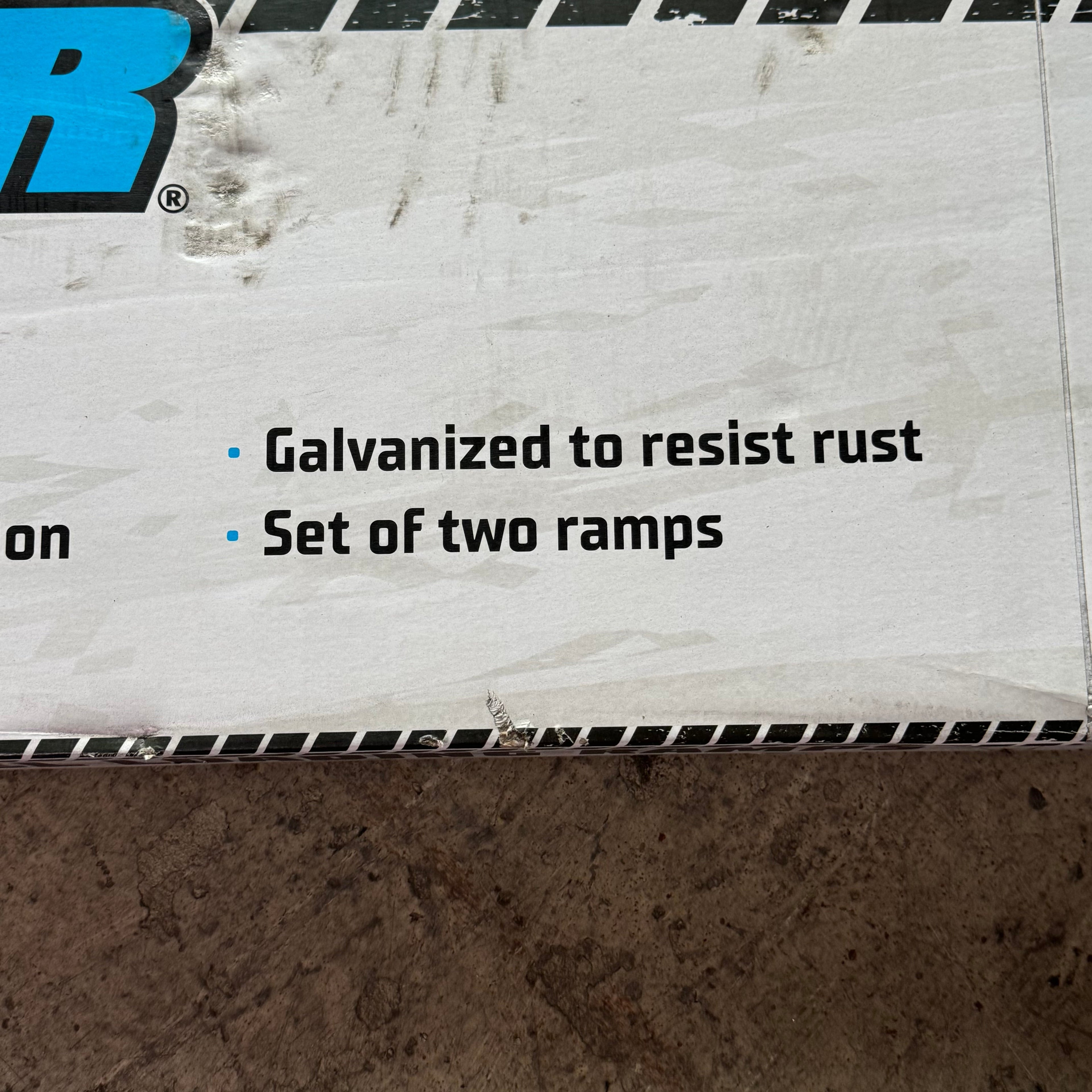 HAULMASTER (2 Pcs) Steel Loading Ramps, Capacity 1000Lbs Sz 10" x 84" 60397