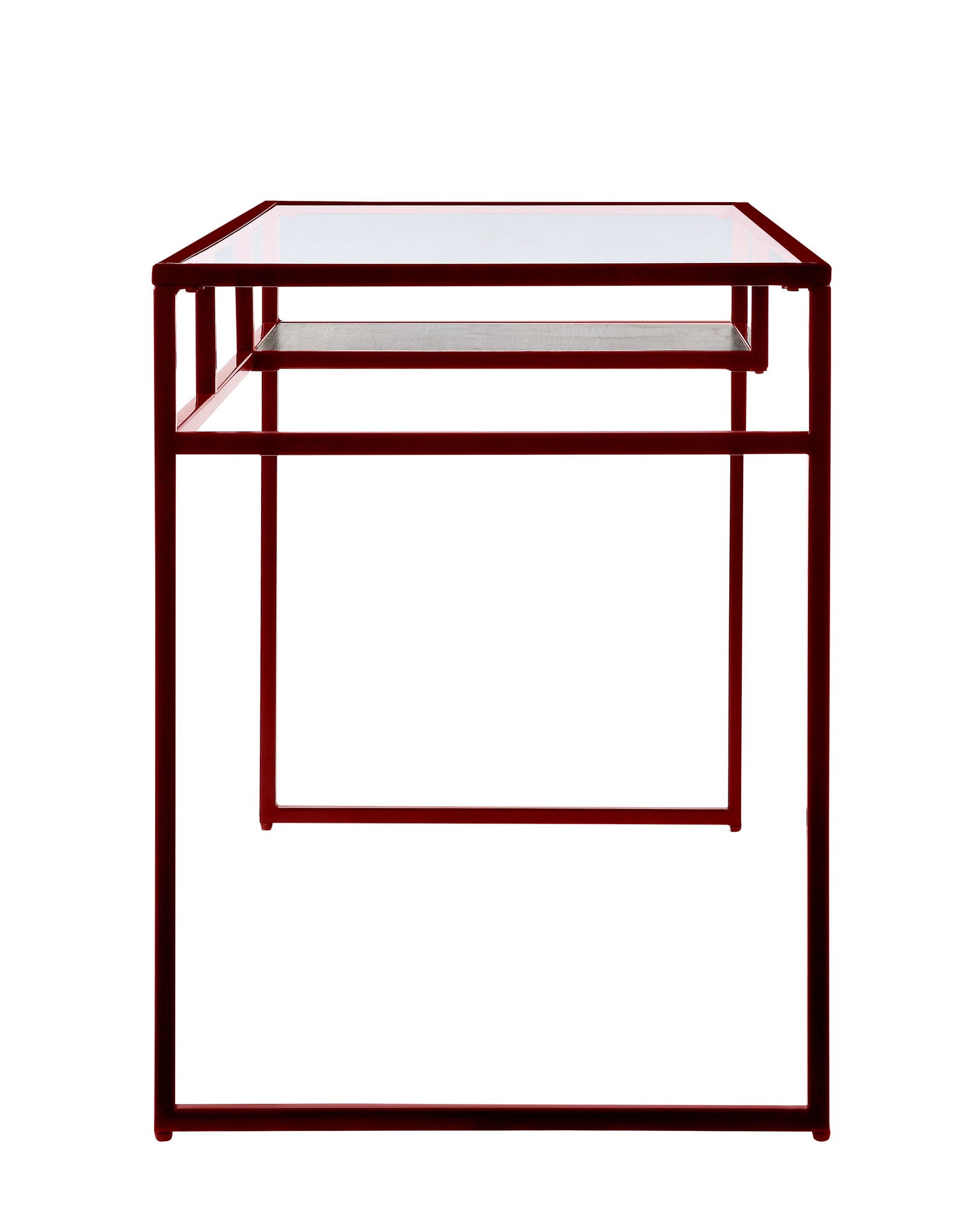 Yasin Glass Top Writing Desk