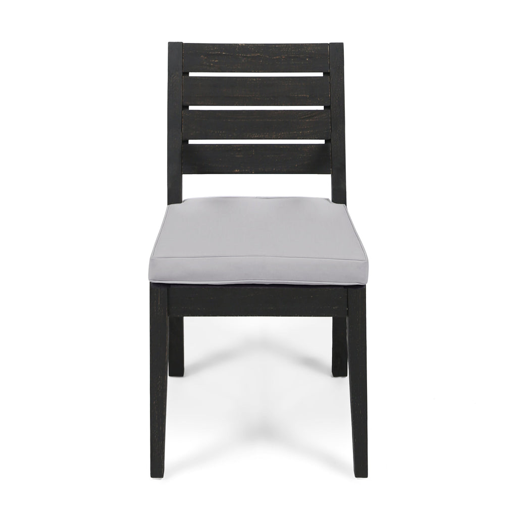 7-Piece Outdoor Dining Set with Extendable Acacia Wood Table