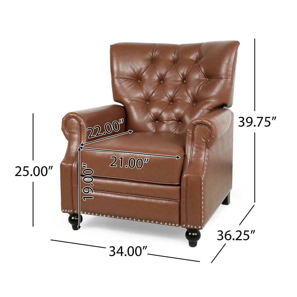 Welch Contemporary Tufted Pushback Recliner