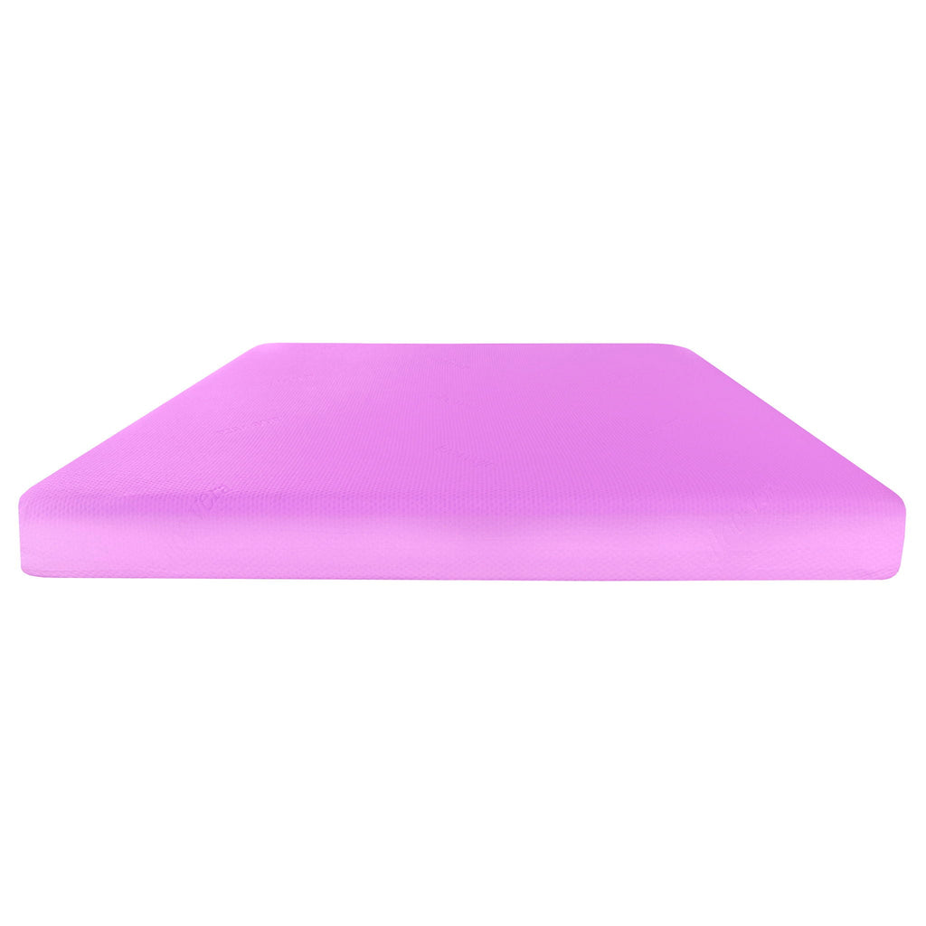 6" Gel Memory Foam Mattress In A Box With Aloe Vera Cover - Pink - Full
