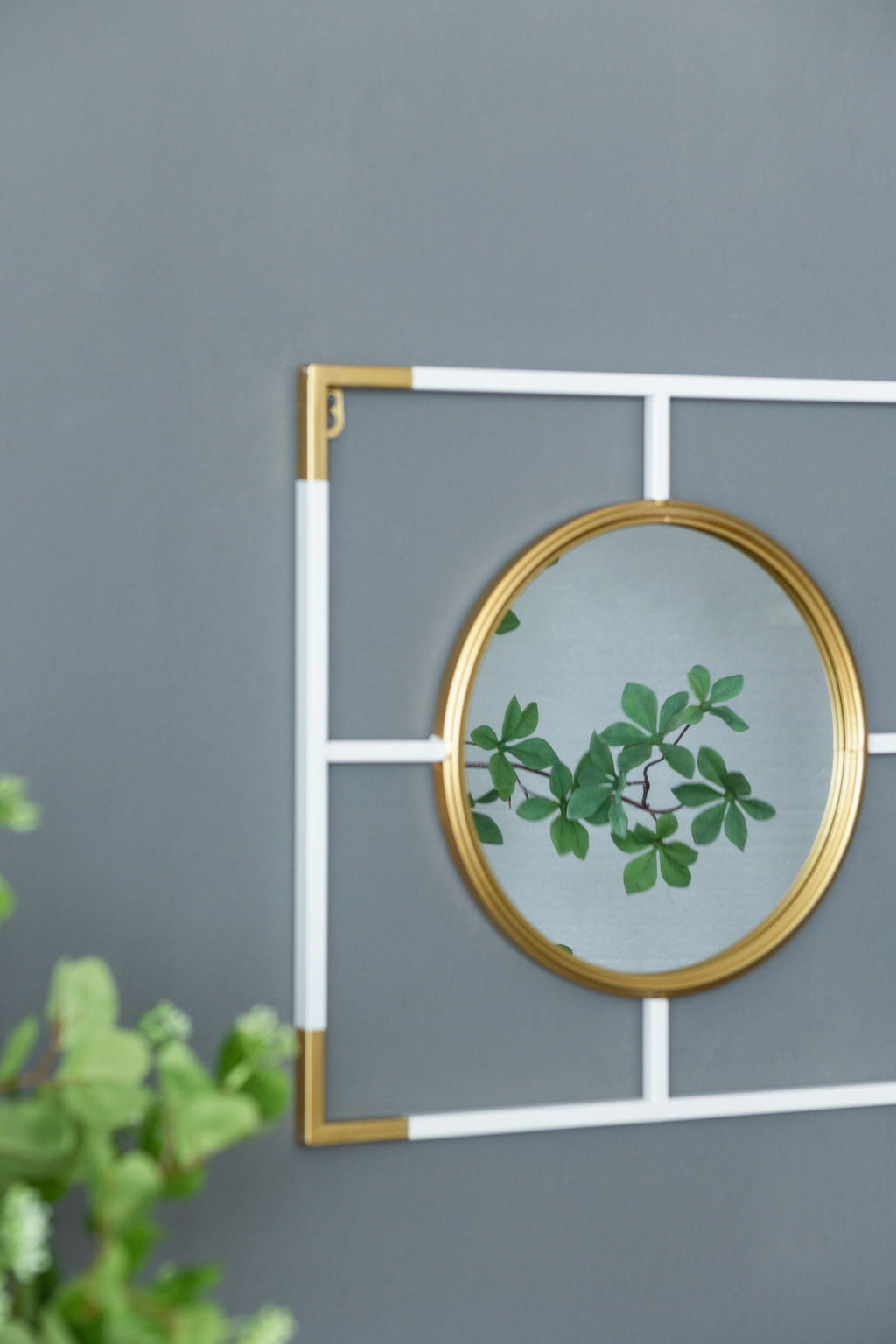3 Mirror Piece Wall Mirror InRectangular Frame, Home Wall Decor For Bedroom Living Room