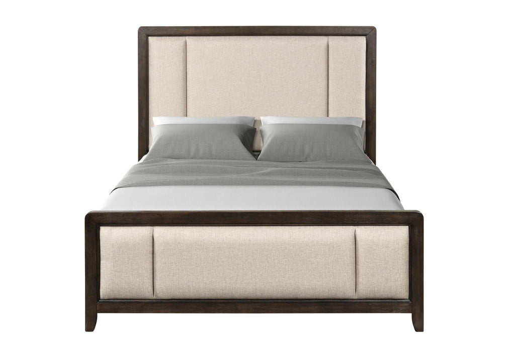 Upholstered Headboard & Footboard With Traditional Styling Bed