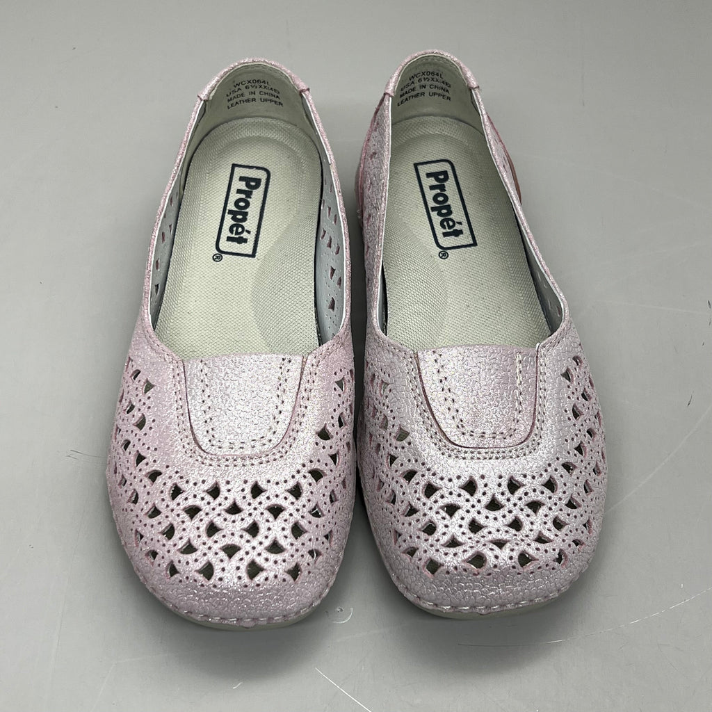 PROPET Cabrini Full Grain Leather Arch Support Women Sz 7 X(2E) Blush WCX064L