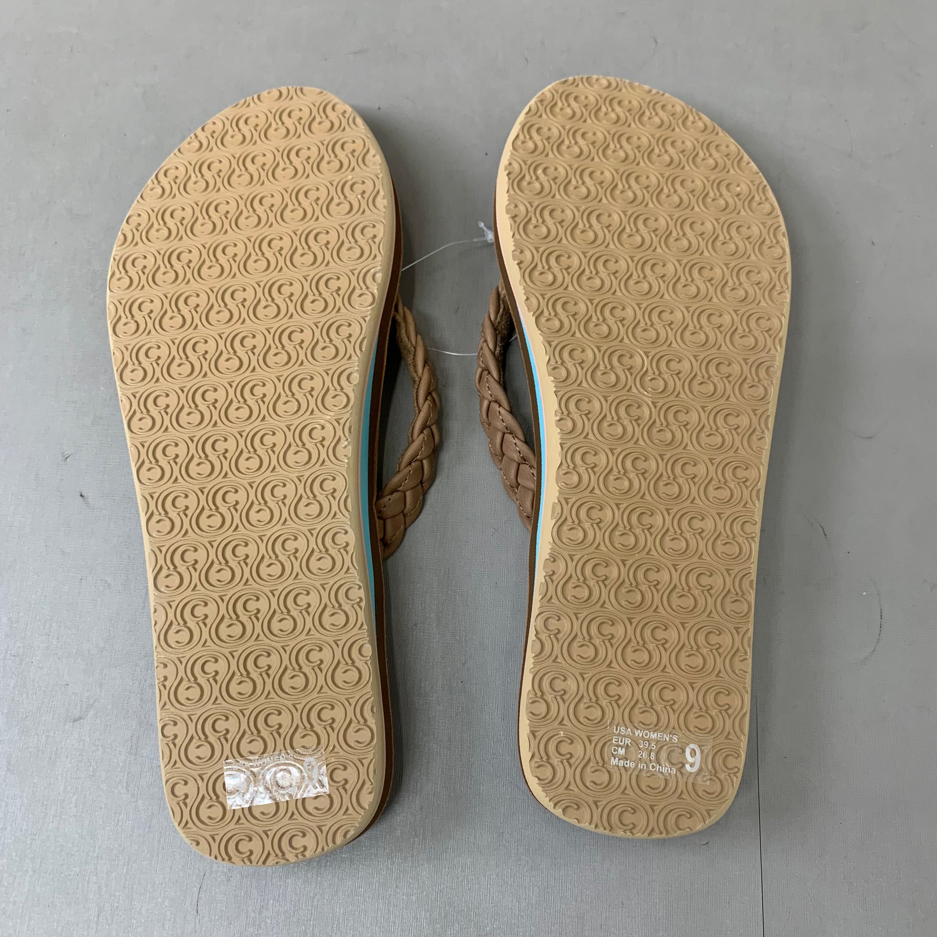COBIAN Braided Pacifica Sandals Women's SZ 10, EU 41 Cream BBP23-110-10