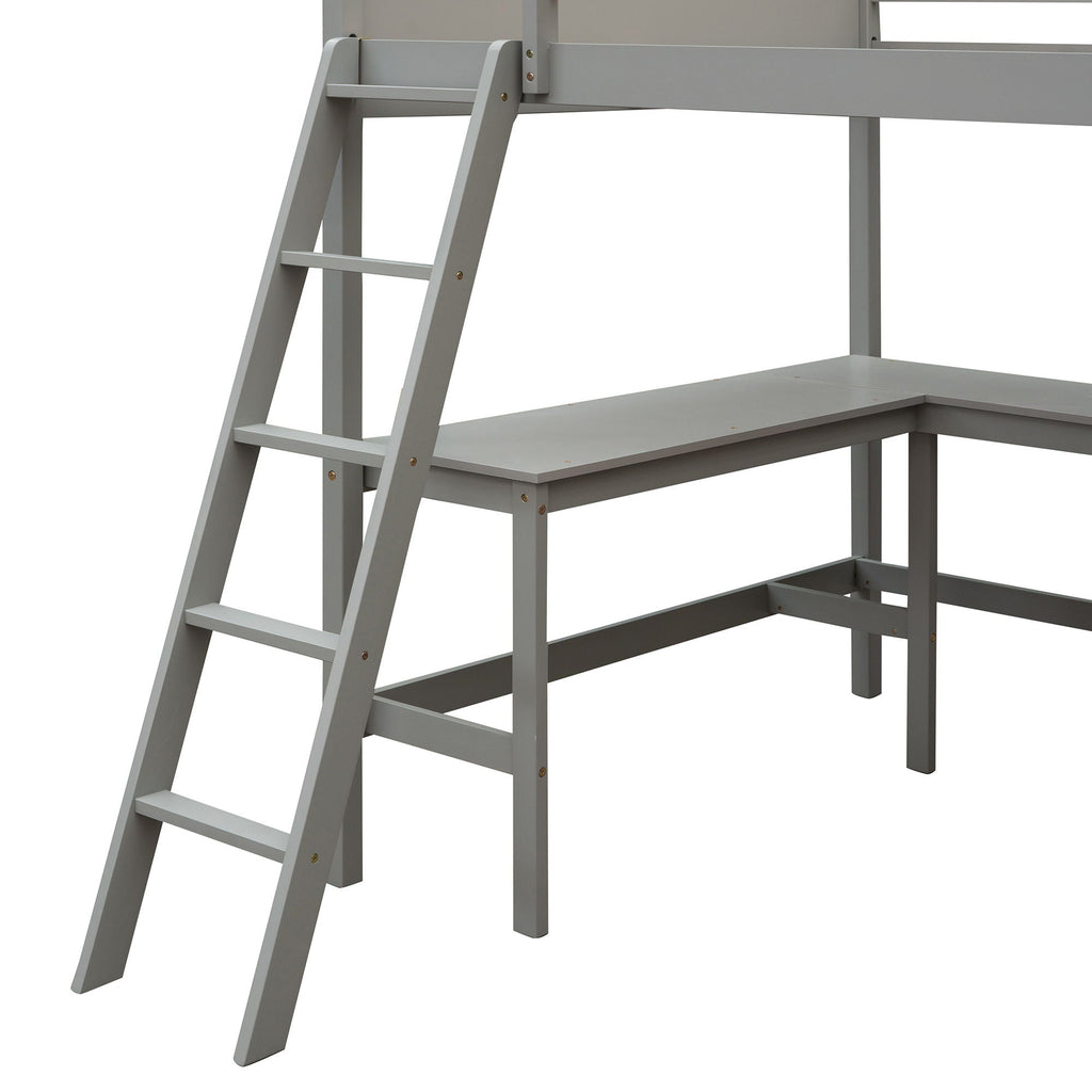 Loft Bed With Shelves With Desk