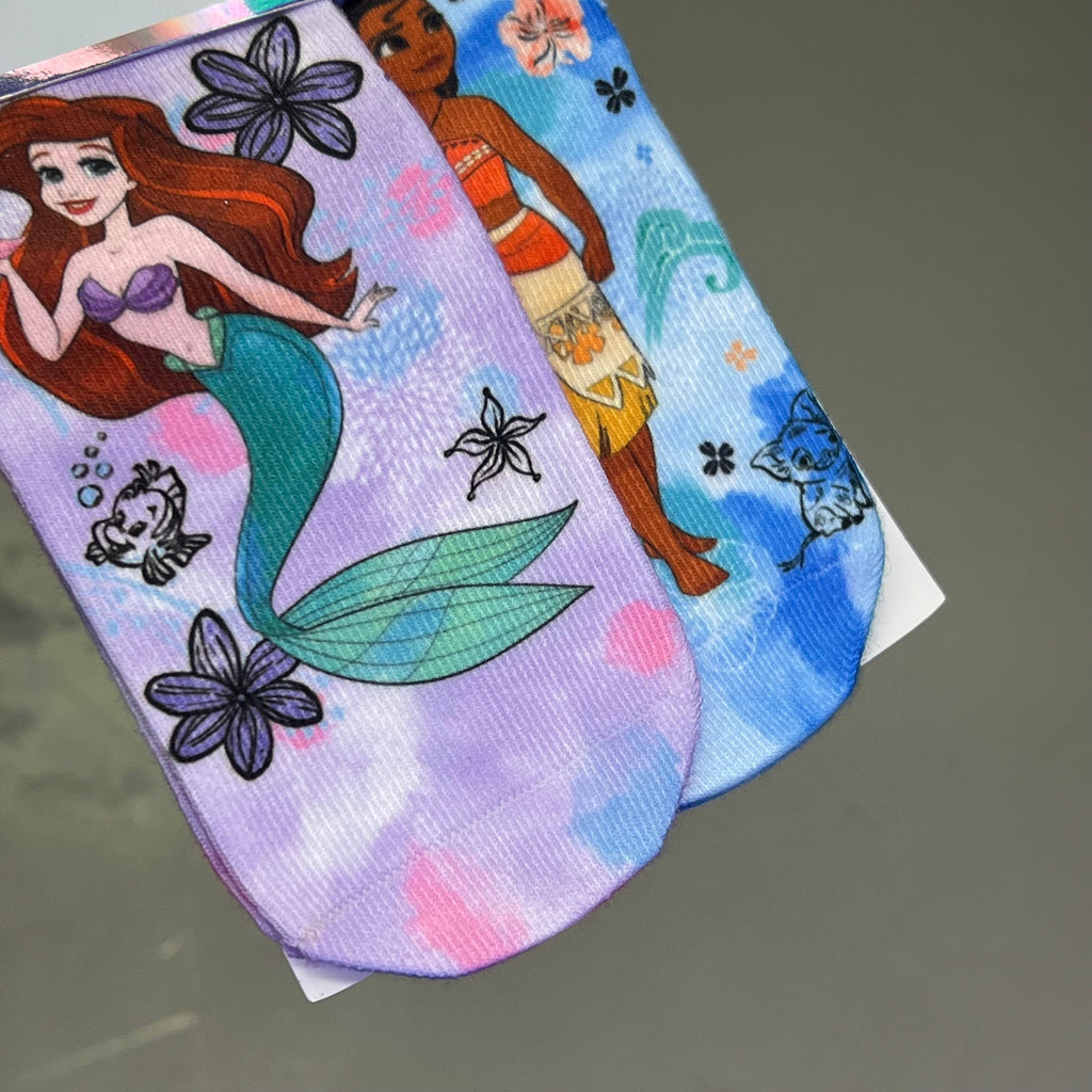 ZA@ TAVI NOIR (2 PACK, 2 PAIR EACH) Disney Princess Grip Socks Kids 2-4 Yrs Sz SM
