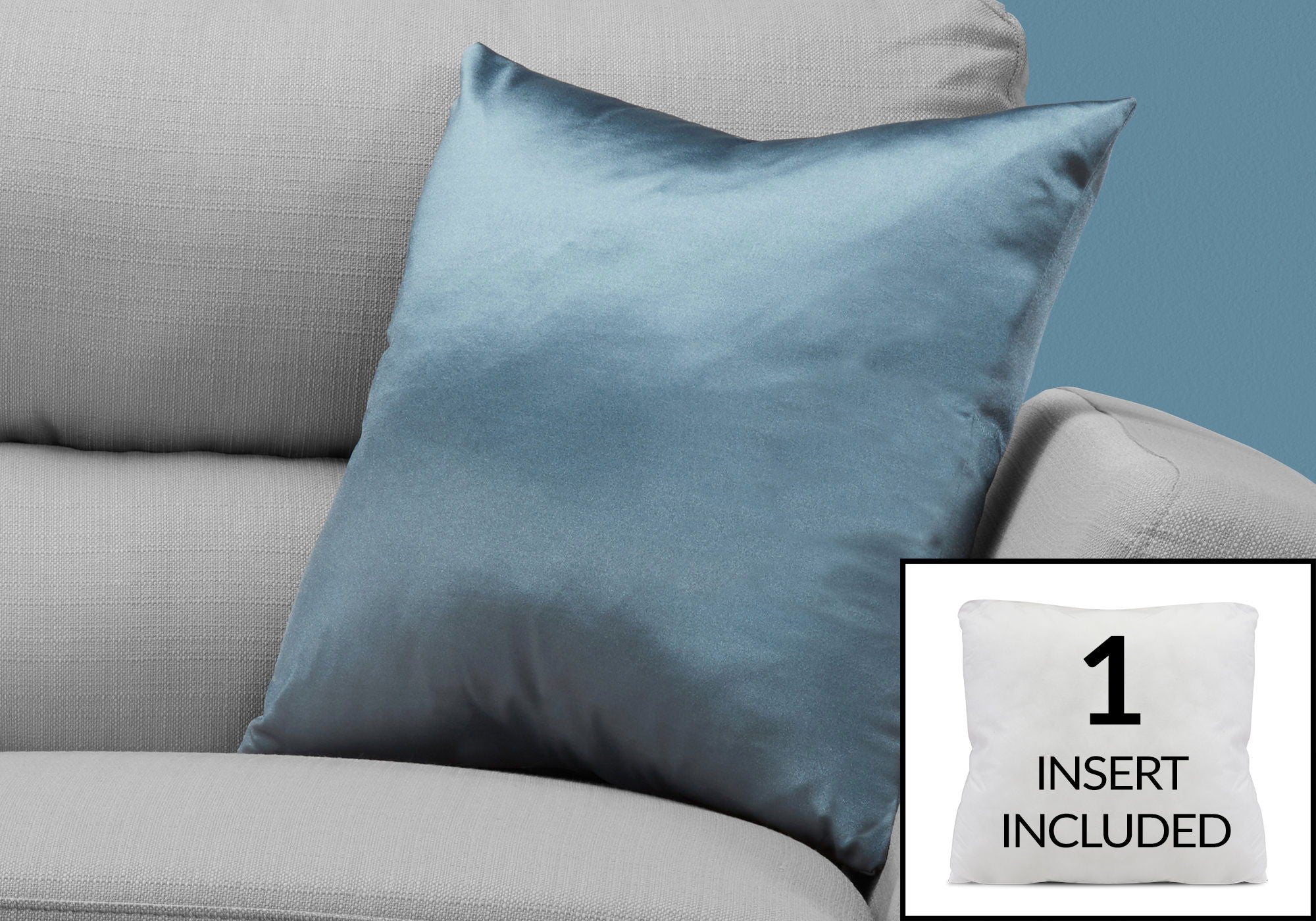 Square Decorative Throw Pillows with Hypoallergenic Insert