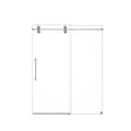 Frameless Single Sliding Shower Door With Clear Tempered Glass