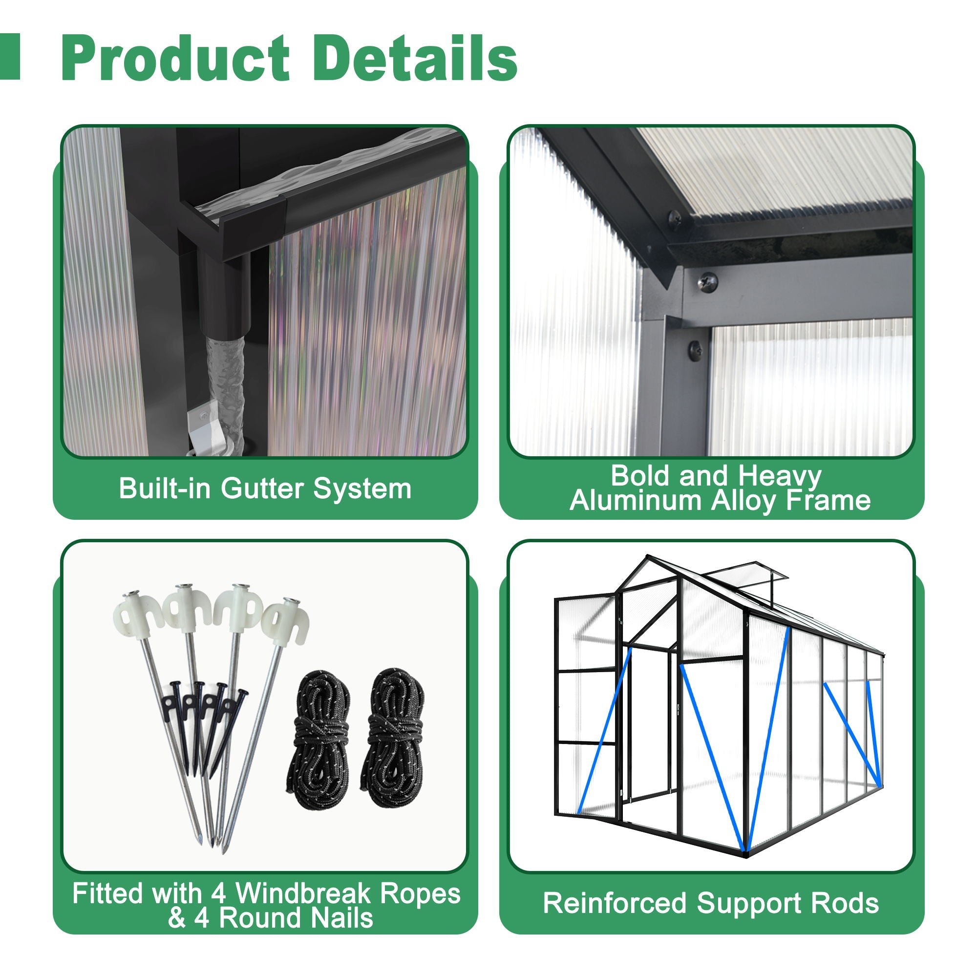 Gain Height Windproof house With Raised Base