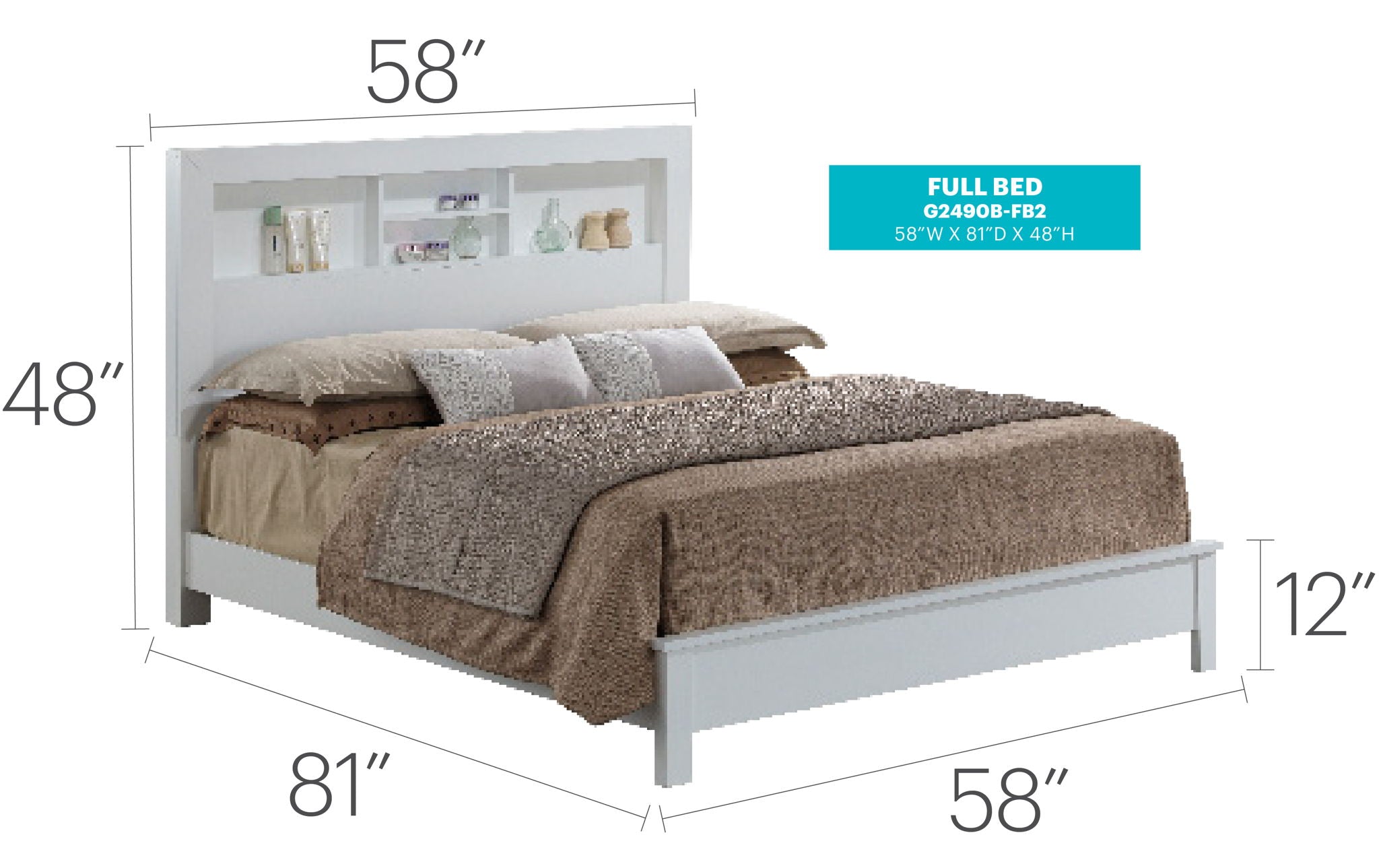 Bed With Transitional Design Stylish