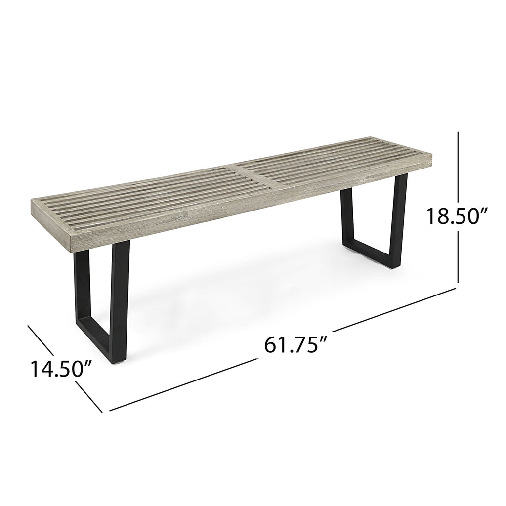 Intrinsic Outdoor Dining Bench With Slat Top