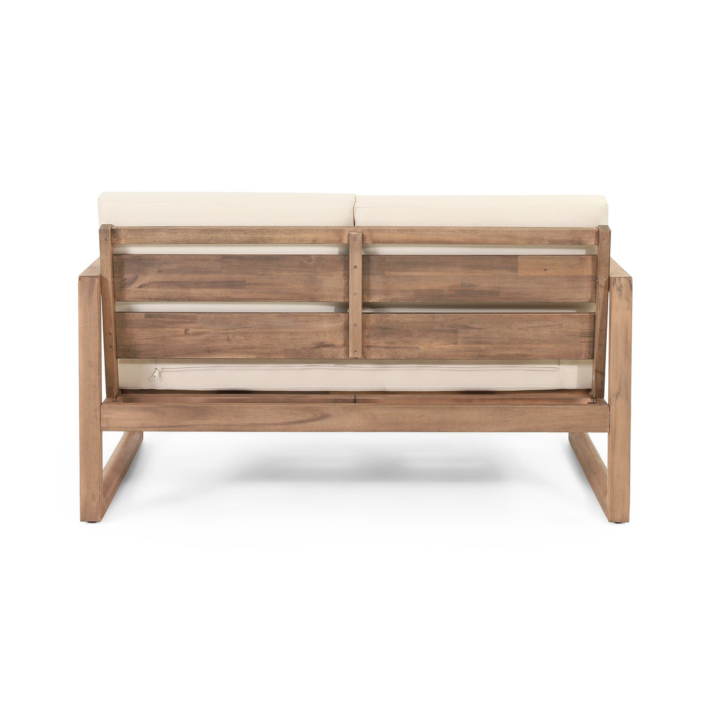 4-Pieces Acacia Wood Patio Furniture Set