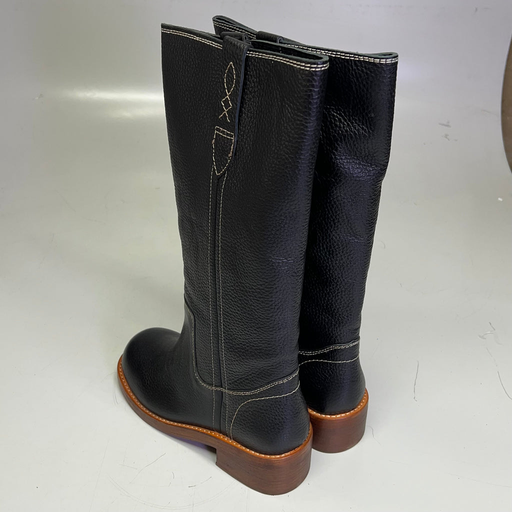 FREE PEOPLE Blaze Pull On Boot Women's Sz 6 Victorian Black Leather 88905880