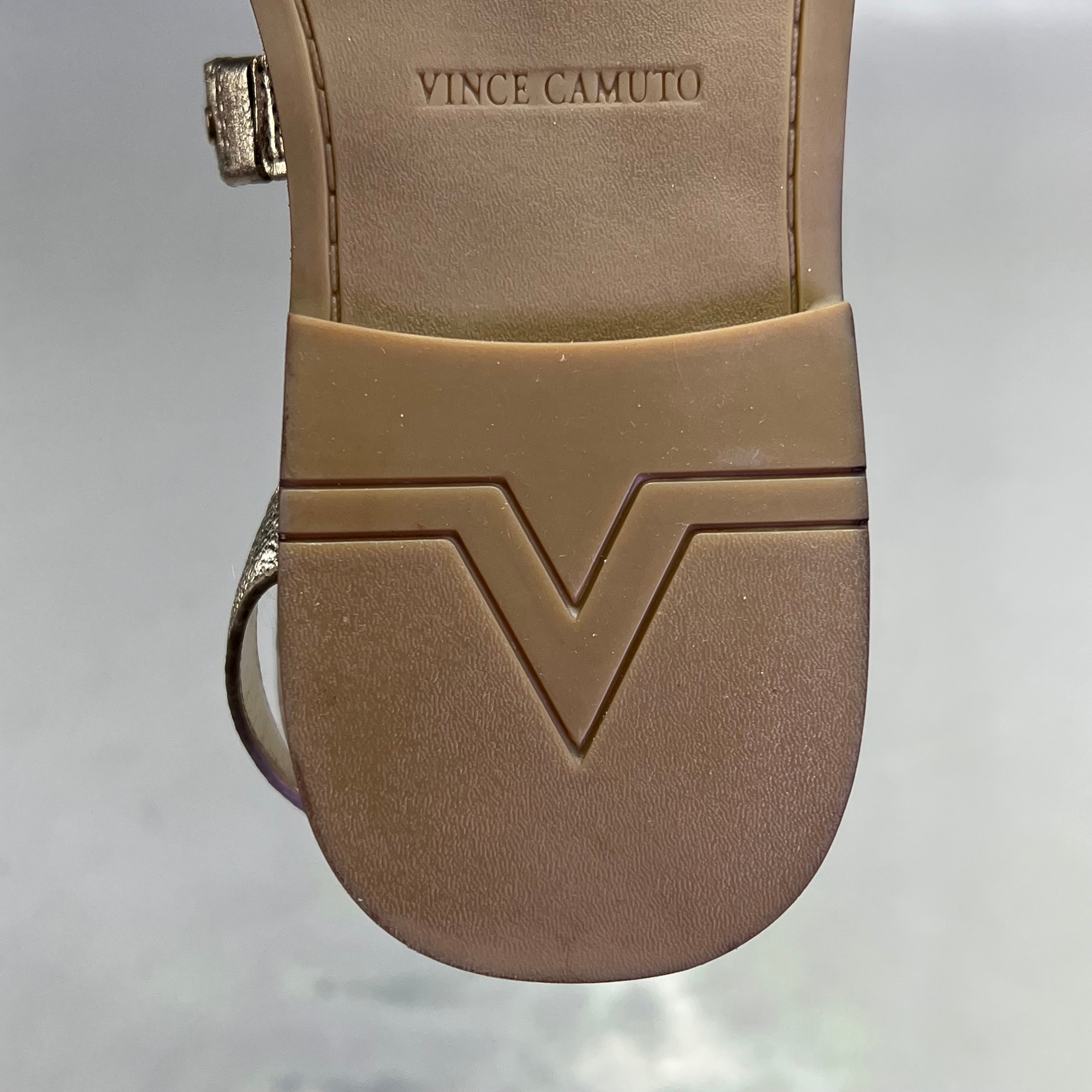 VINCE CAMUTO Leather Studded Gladiator Sandals Women's Sz 7.5M Egyptian Gold