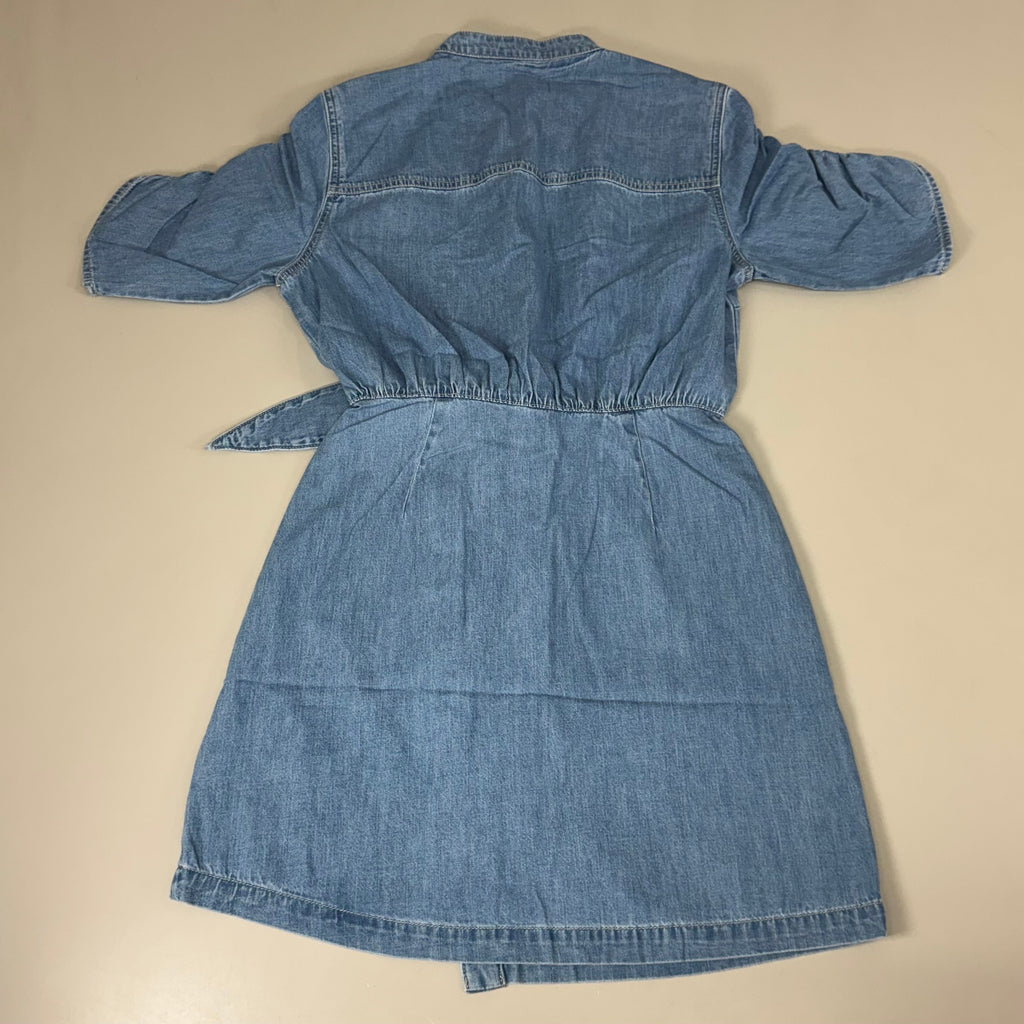 VERONICA BEARD Jeans Women's Dunn Mini Dress Sz-6 Iceberg J24067101286IC