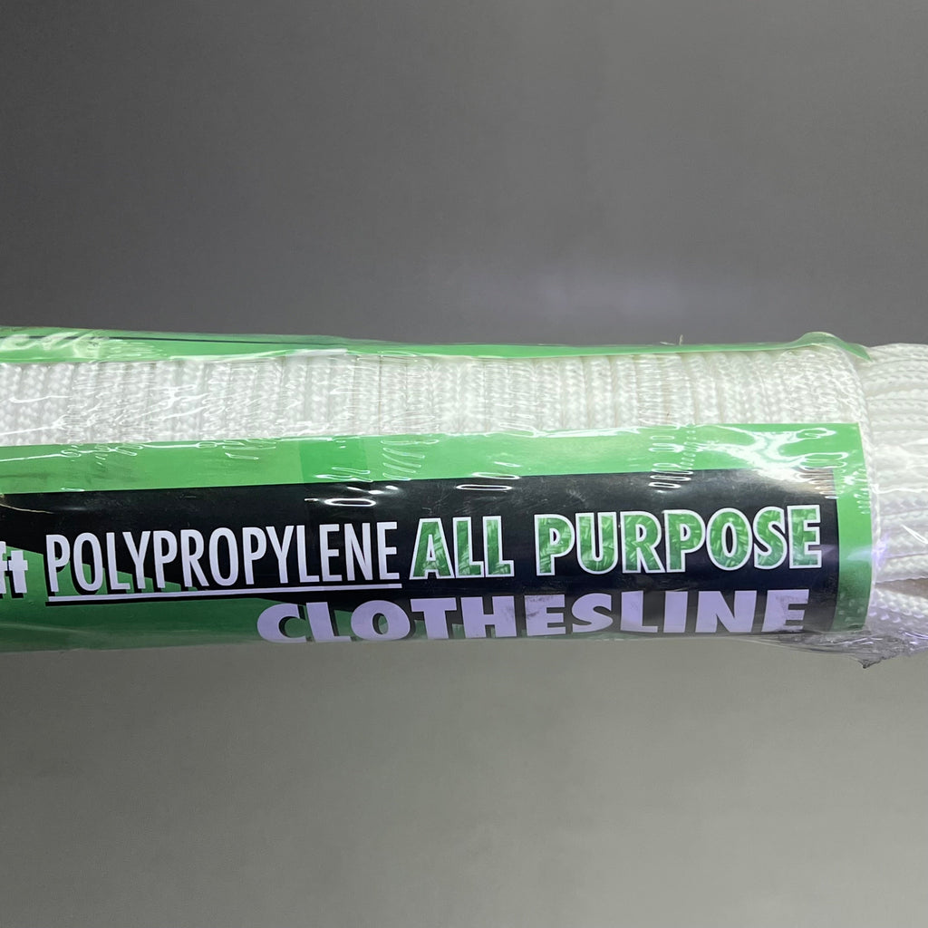 ROPE KING (2 PACK) Poly All-Purpose Clothesline 3/16" x 100' White POCL-100