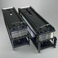 STEPHEN GOULD CORP (4 PACK) 18.67" Slim Line Double Pushers Tray With Bed Black