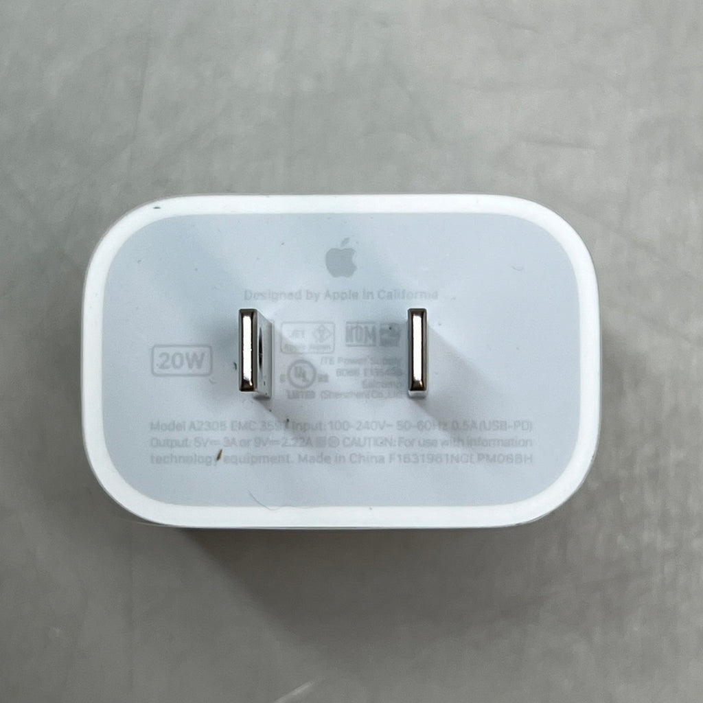 APPLE Fast Charging USB-C Power Adaptor 20 Watt White MHJA3AM/A (Return)