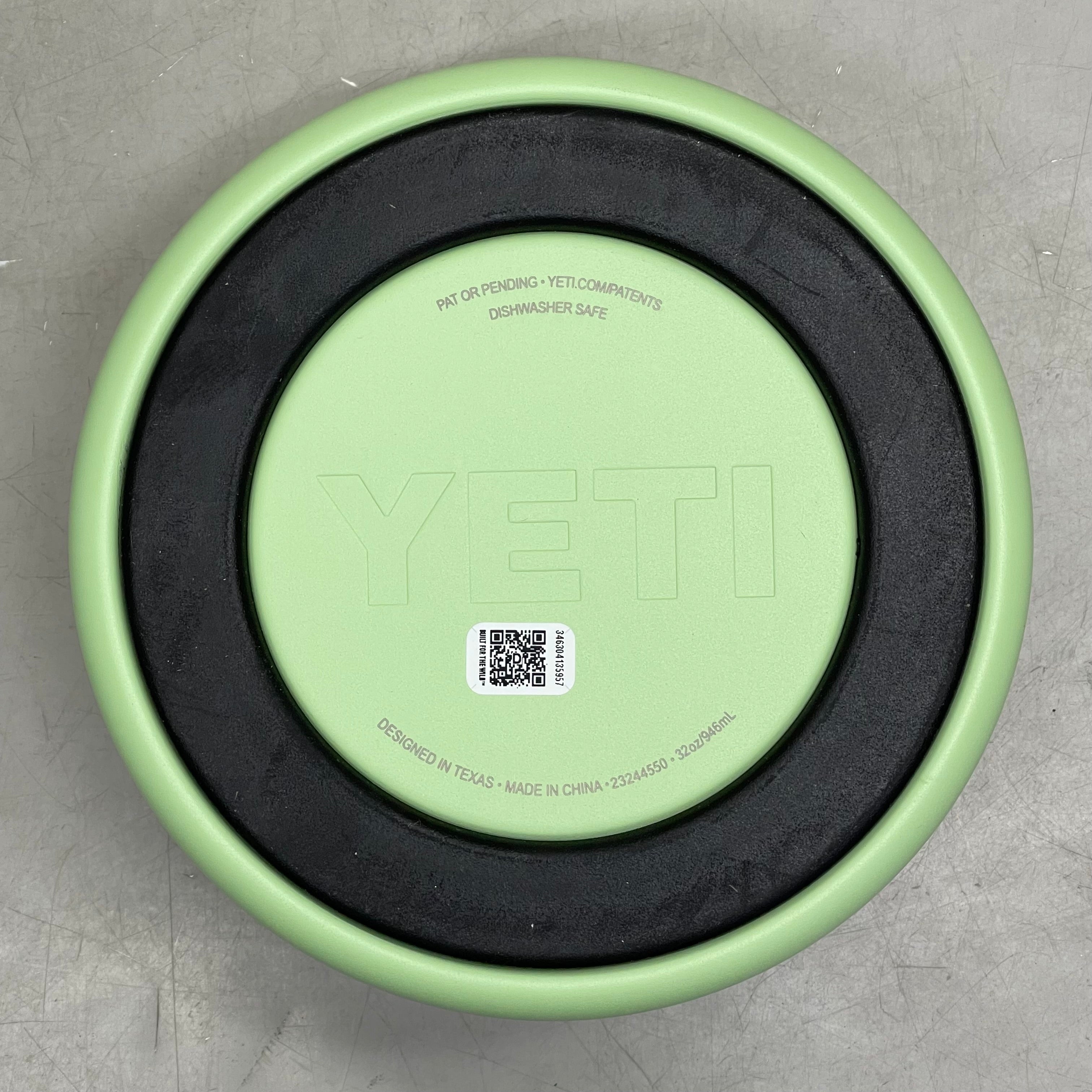 YETI Boomer Dog Bowl *HAS "CINTAS" Branding* 4 Cup (32 oz) Key Lime 4550