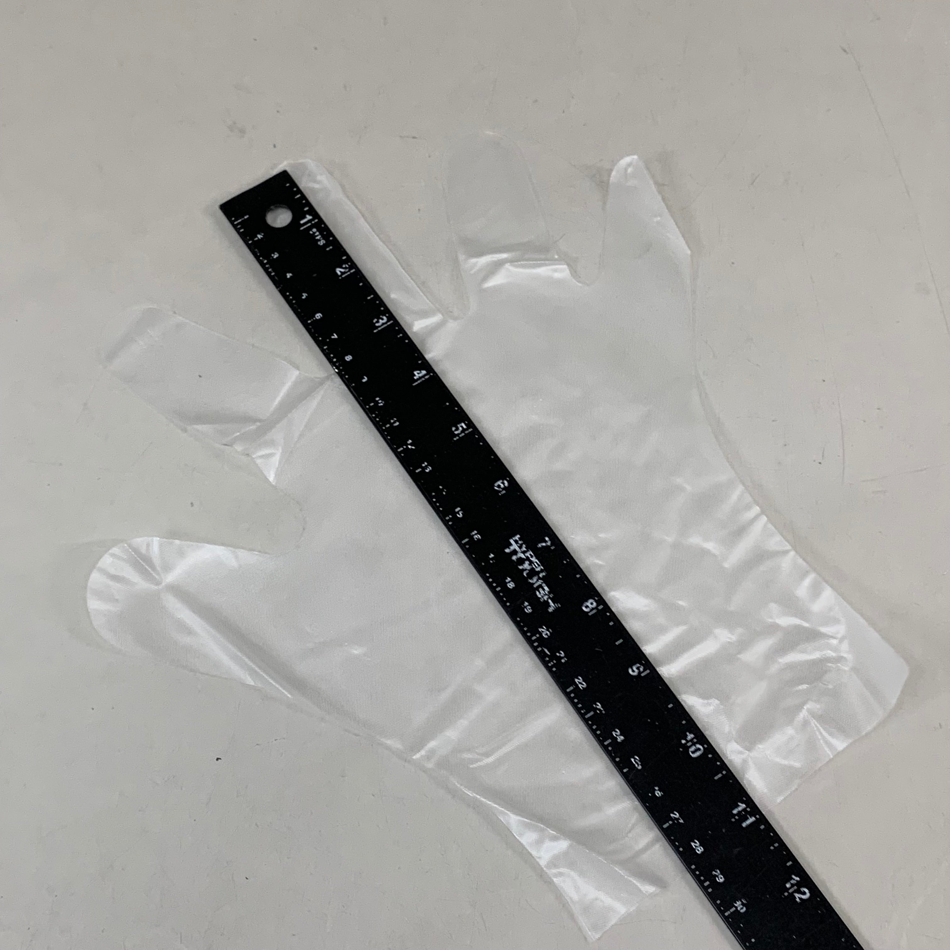 SAFETY ZONES Cast PE Powder Free Gloves Large Clear P2163 (As-is (See Images))