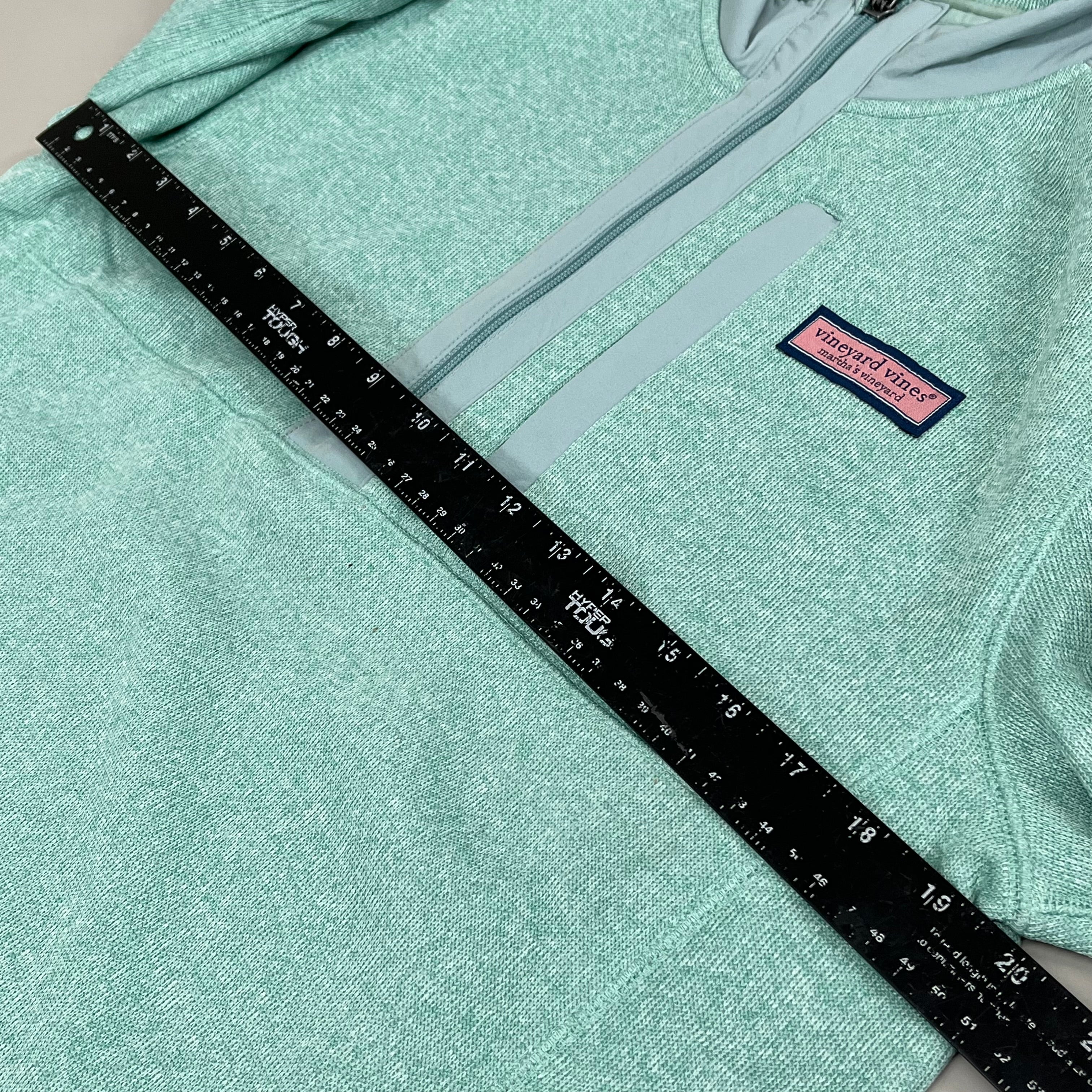 VINEYARD VINES Martha's Vineyard Men's Teal Green Half Zip Pullover Sz-M