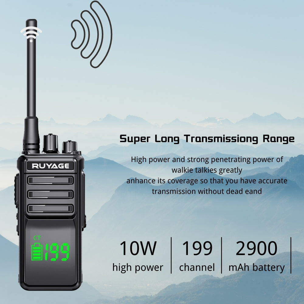 RUYAGE T30 IP68 Waterproof Marine Walkie Talkie VHF UHF Dual Band Radio