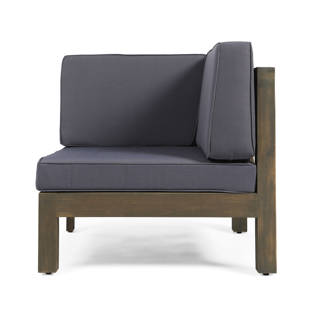 Brava X-Back 2 Seater Sectional Loveseat with Coffee Table