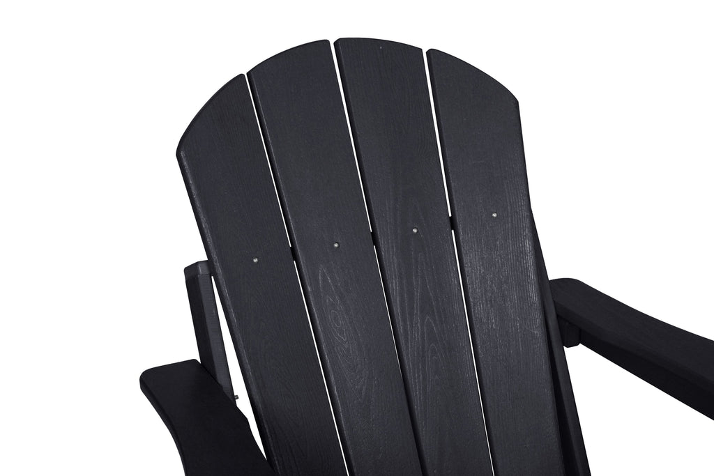Folding Adirondack Chair with Side Table, 3-Piece Set